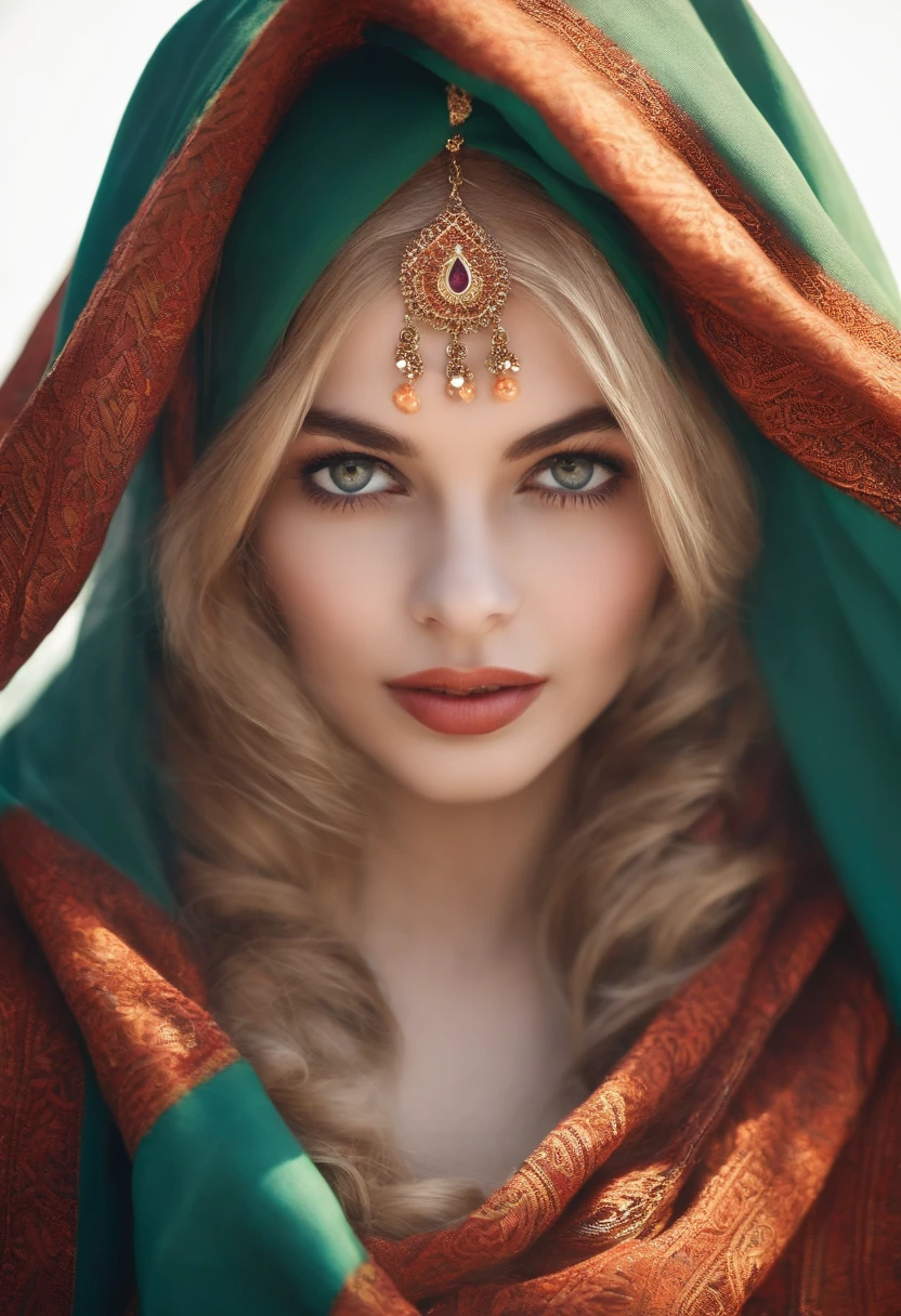Please cover the face over the scarf, hair covered fully, comme une fille musulmane, yeux verts visage lumineux voix douce
qui boit un the