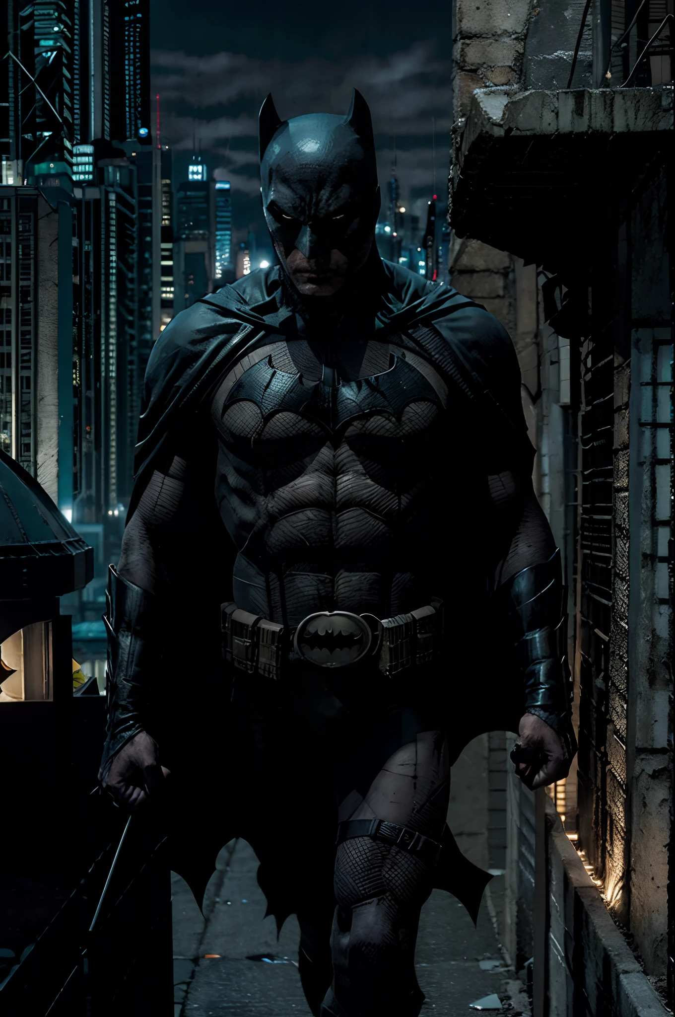 Batman: A Cidade Sombria
"The Dark City" se desenrola nas sombrias ruas de Gotham. O Cavaleiro das Trevas, Batman, luta para conter o crime que assola a cidade. While facing off against iconic villains like the Joker and the Riddler, he unravels a sinister plan to plunge Gotham into darkness. Commissioner Gordon and Catwoman join him on this mission. O enredo complexo revela segredos obscuros sobre a cidade e os traumas de Bruce Wayne. With spectacular action scenes and an engaging plot, "The Dark City" is a masterpiece of the noir genre that delves into the depths of Batman's psyche as he protects Gotham from inner and outer darkness.