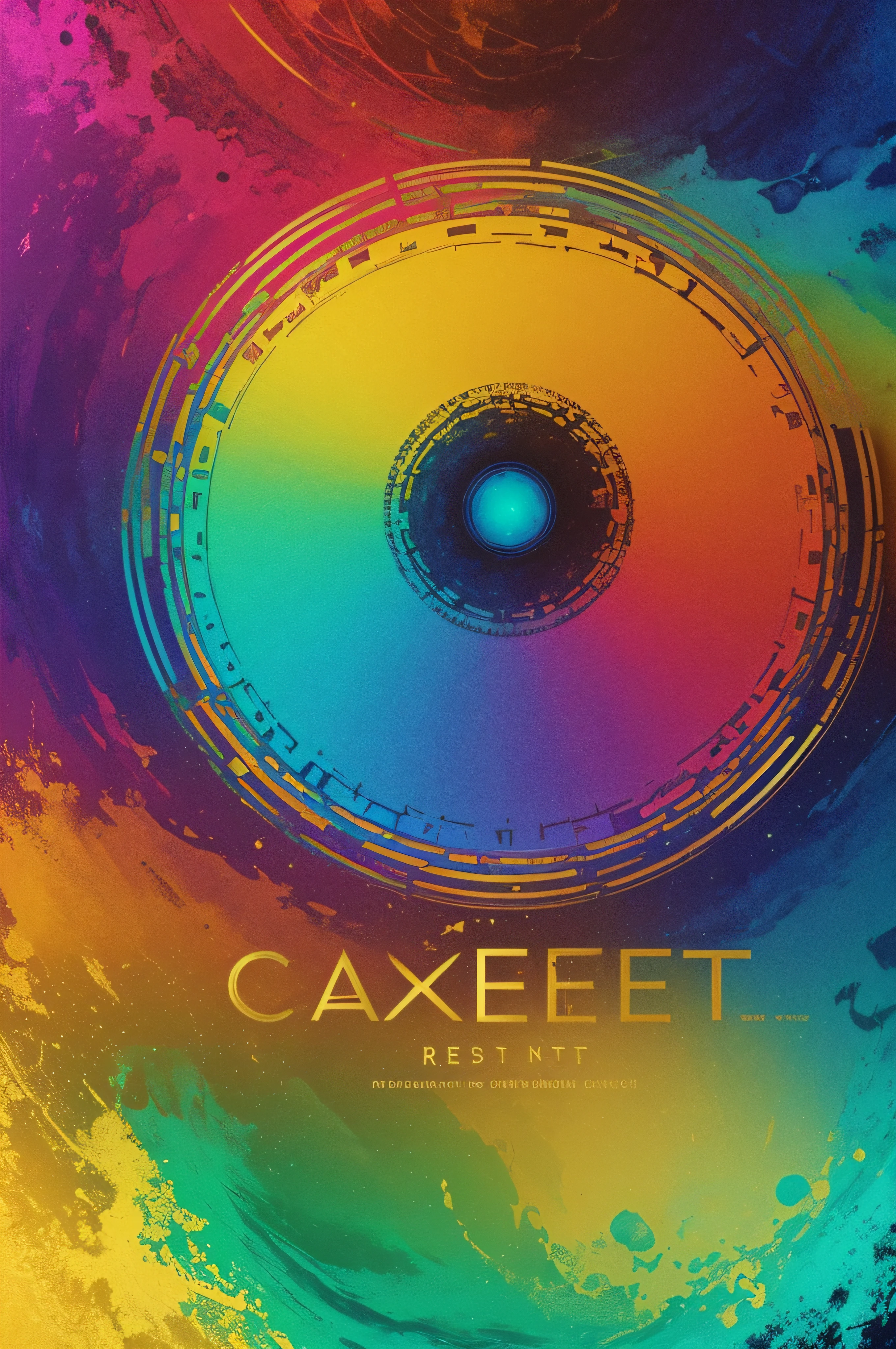 abstract colors, texture, vibrant hues, golden lettering:0.2 vivid and dynamic illustration featuring the word "Shelter" written in elegant gold lettering at the center. Surround the golden lettering with a vibrant and diverse palette of colors, with each hue seamlessly blending into the next, creating a captivating display of visual harmony and energy. Incorporate an array of textures, each adding depth and intricacy to the overall composition, resulting in a rich and engaging visual experience that captures the eye and ignites the imagination.