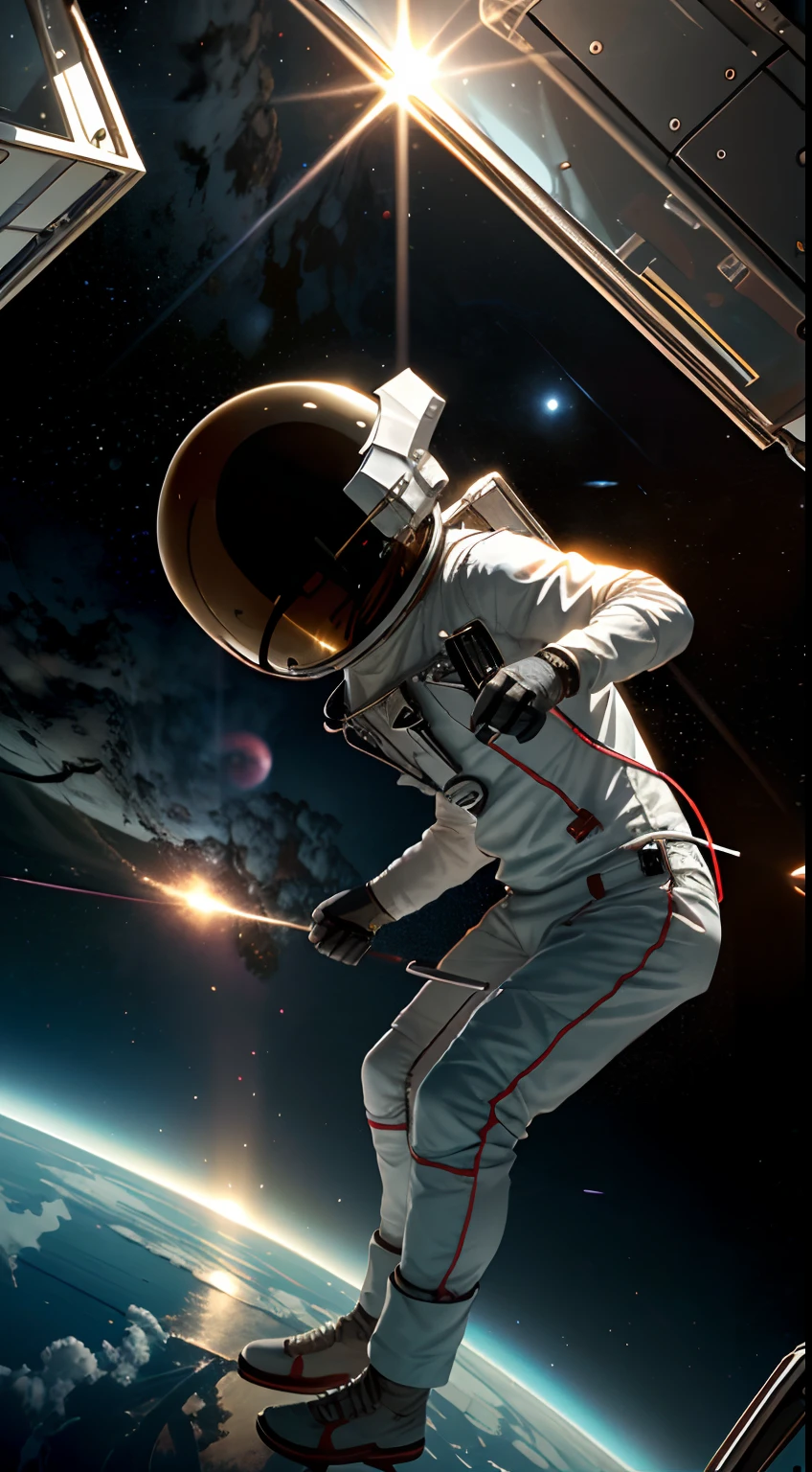 The astronaut
