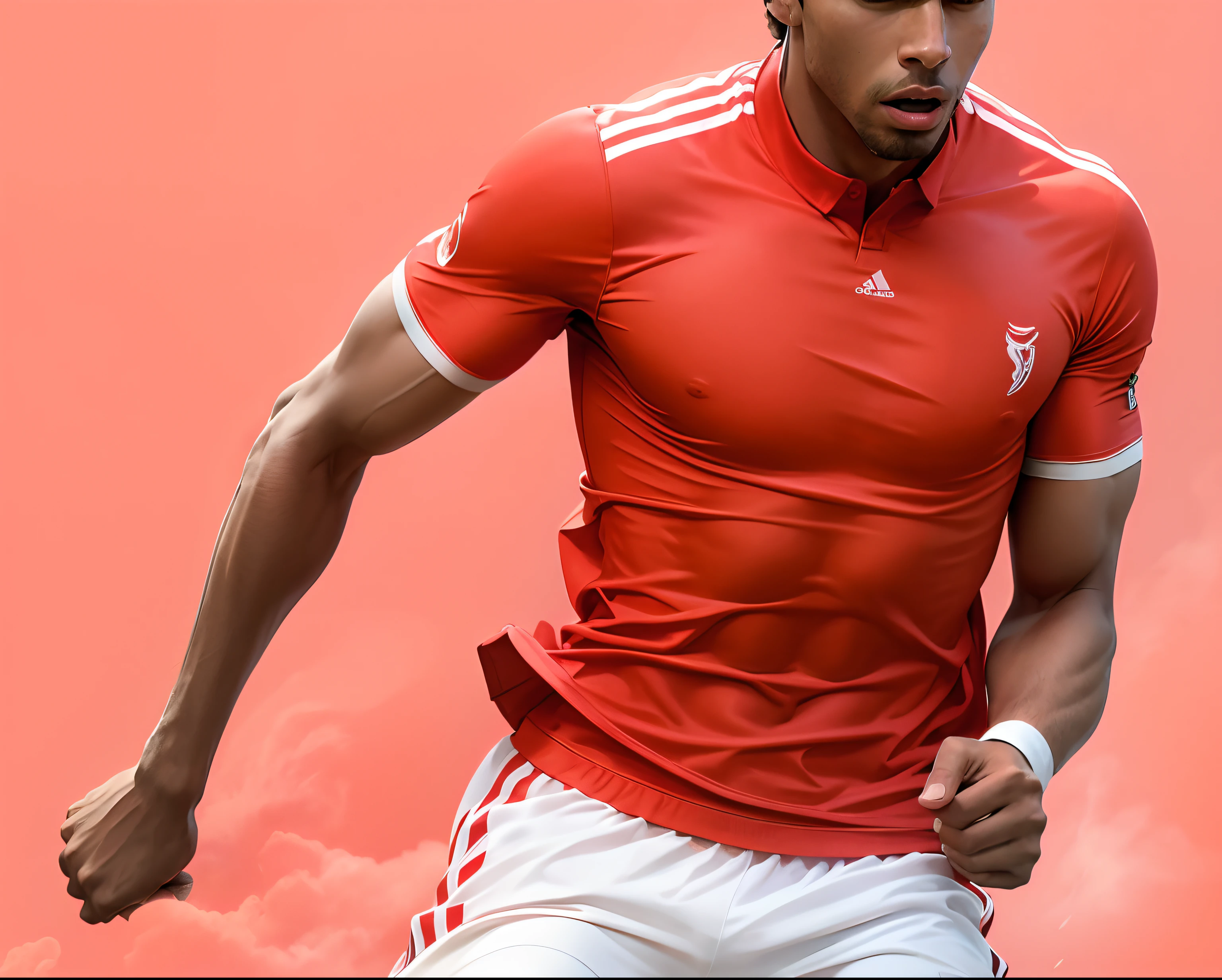 homem com uniforme de futebol