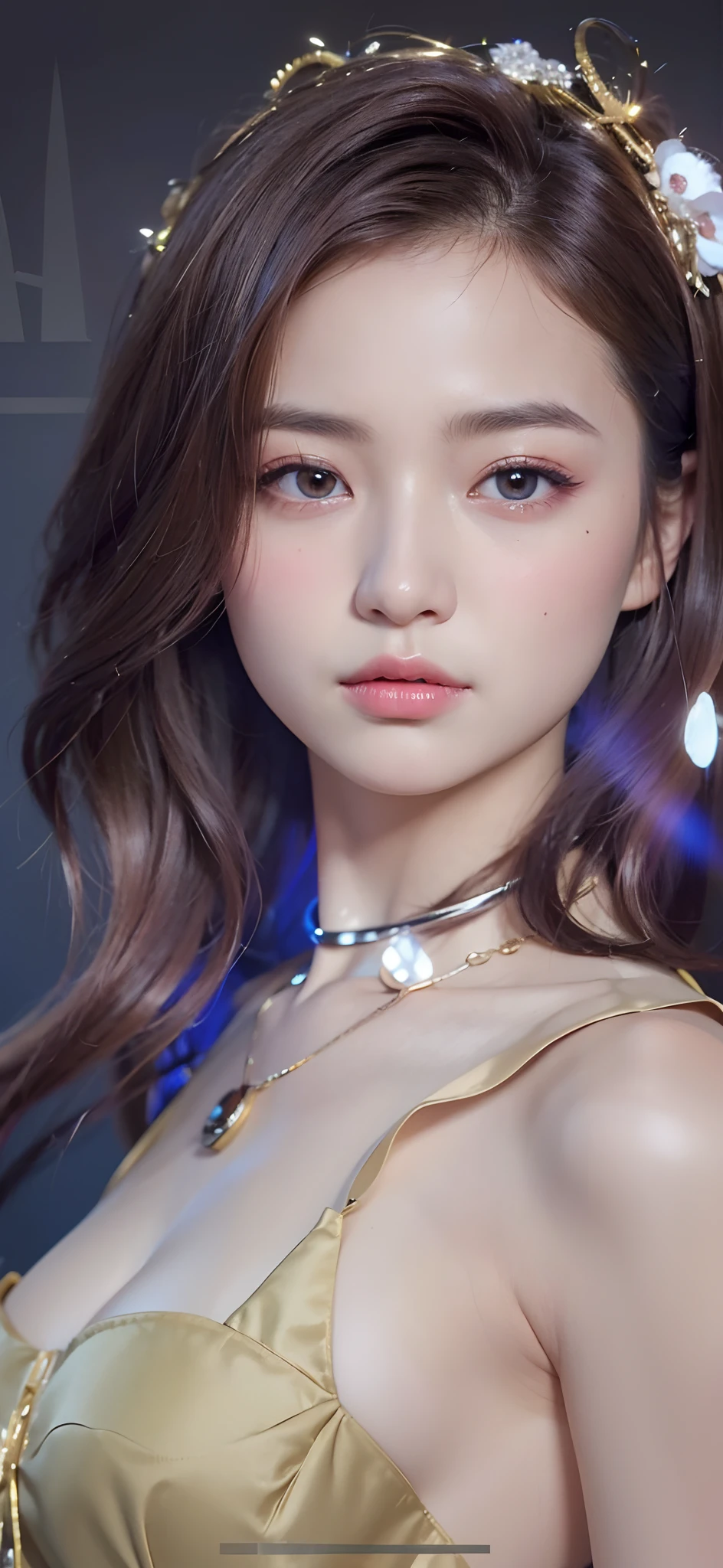 (RAW image quality), highest quality、8K masterpiece、超A high resolution、(Photoreal:1.3)、Raw photo、1 girl、silvery hair、glowing skin、1 Cyberpunk Super Beautiful Soldier、((Ultra realistic details))、cowboy shot、global illumination、Shadow、octane rendering、8K、super sharp、beautiful breasts、Raw skin exposed in cleavage、(Transparent plastic microblading:1.4), Metal、cold color、Underboo Boo、very intricate details、realistic light、CG Society Trends、beautiful eyes、shining eyes、towards the camera、neon details、