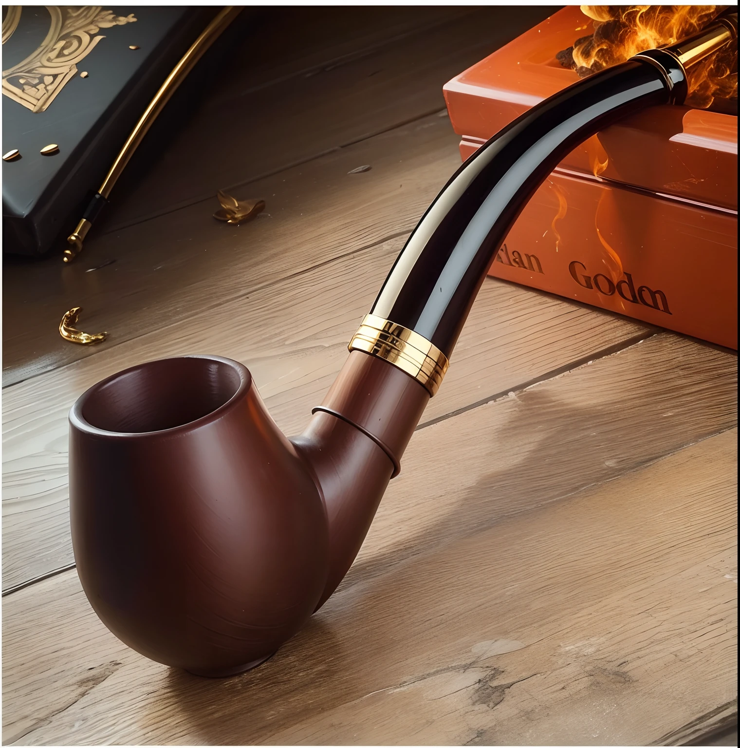 golden smoke pipe