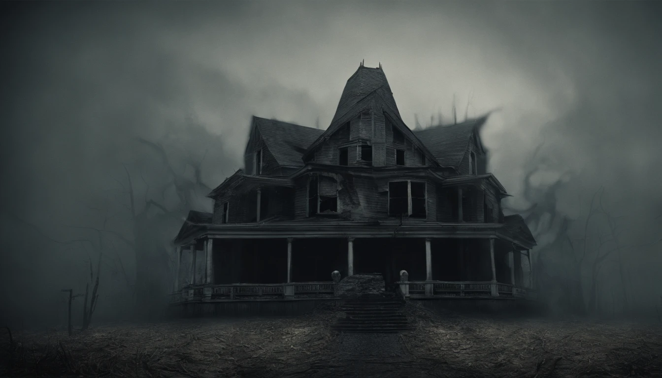 The beginning of Halloween, horror exorcism, gruel