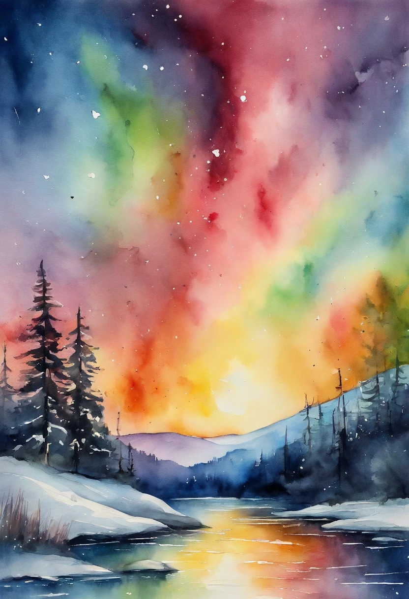 white night, north europe, northern lights, beautiful
