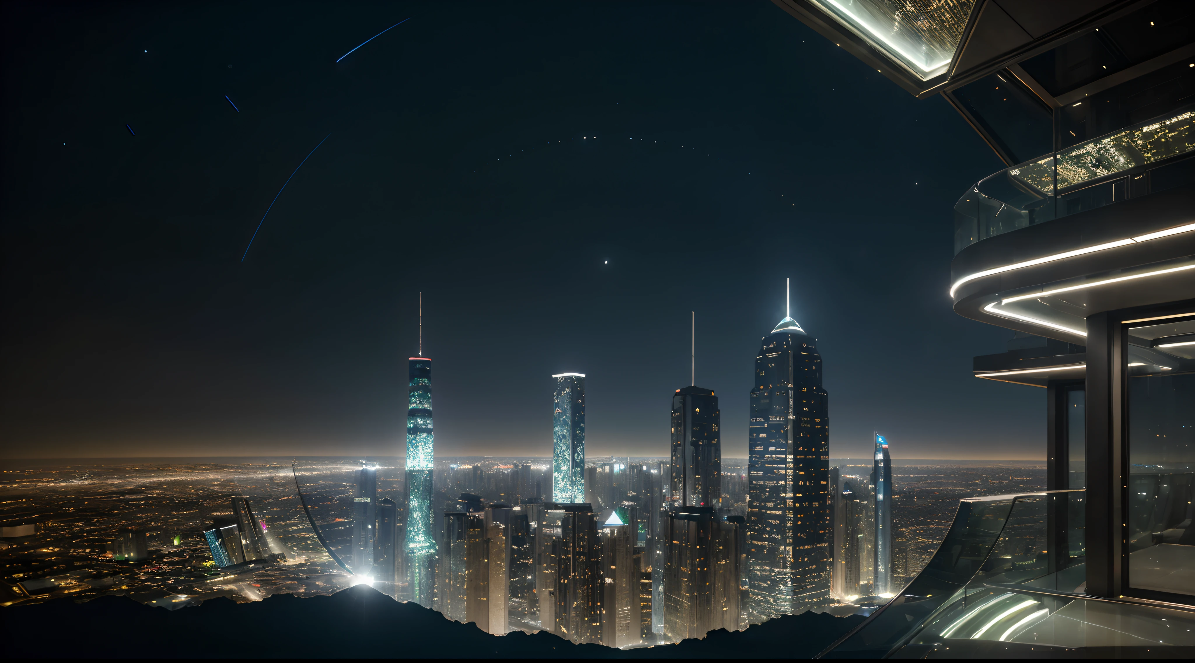 (best quality,4k,8k,highres,masterpiece:1.2),ultra-detailed,(realistic,photorealistic,photo-realistic:1.37),futuristic vibrant city on the moon,advanced architectural designs,ethereal skyline,gleaming city lights hovering above lunar terrain,hovering and self-illuminating transportation pods,pulsating neon signs,high-tech infrastructure,moonlit streets,reflective glass skyscrapers,reimagined lunar landscape with scattered craters and rocks,shimmering dome-shaped biodomes with lush greenery,translucent air purification towers,solar-powered energy grids,glistening floating walkways,zero gravity transportation between buildings,presence of cutting-edge robots and androids,people wearing sleek and futuristic outfits,innovative holographic technology,extraterrestrial-inspired art installations,vibrant fusion of lunar and earth color palettes,subtle luminescent glow emitted by the moonlight,perspective showcasing the vastness and depth of the lunar environment