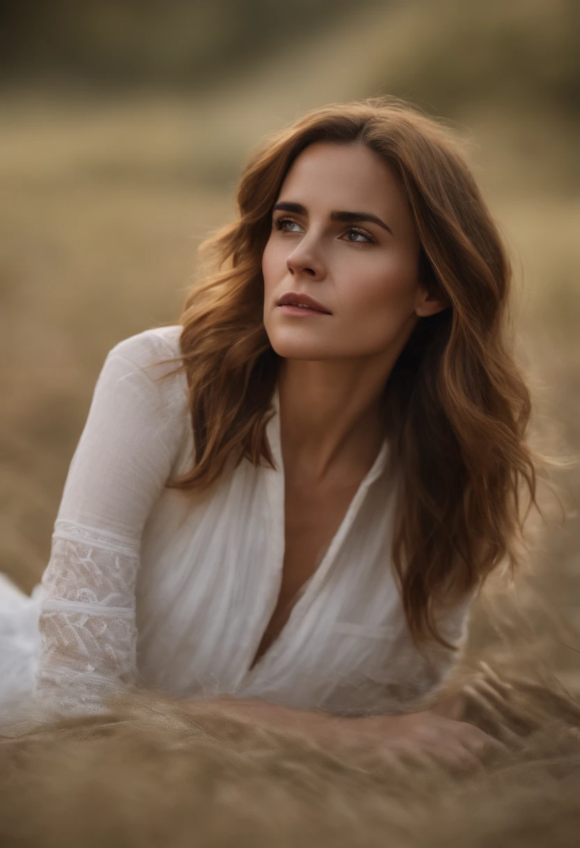 Emma Watson nackt am Strand, Detailed 8k beautifully bright with lots of quality