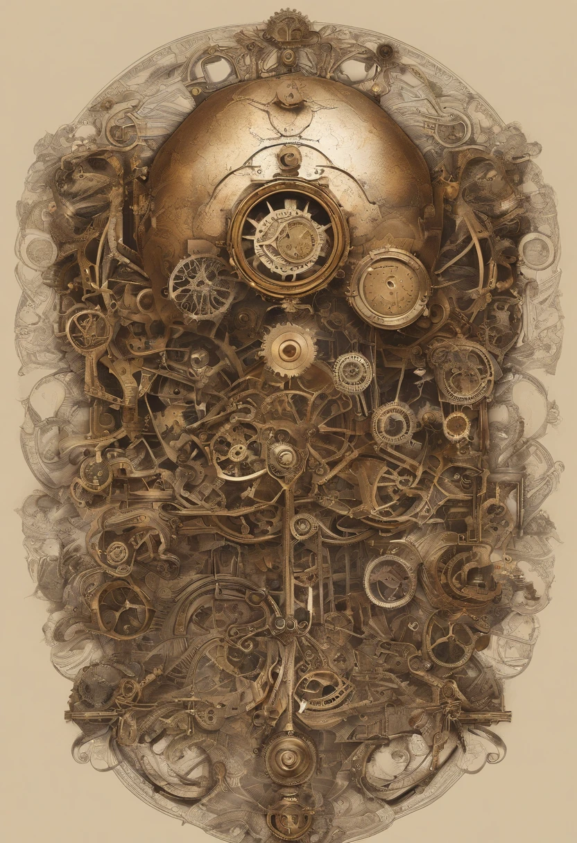 brains,Close up of face with closed eyes, Mature filial piety,abstract portrait, Hands on the chest,Surreal dark art, 4 k symmetrical portrait, 详细的脸, detailedeyes