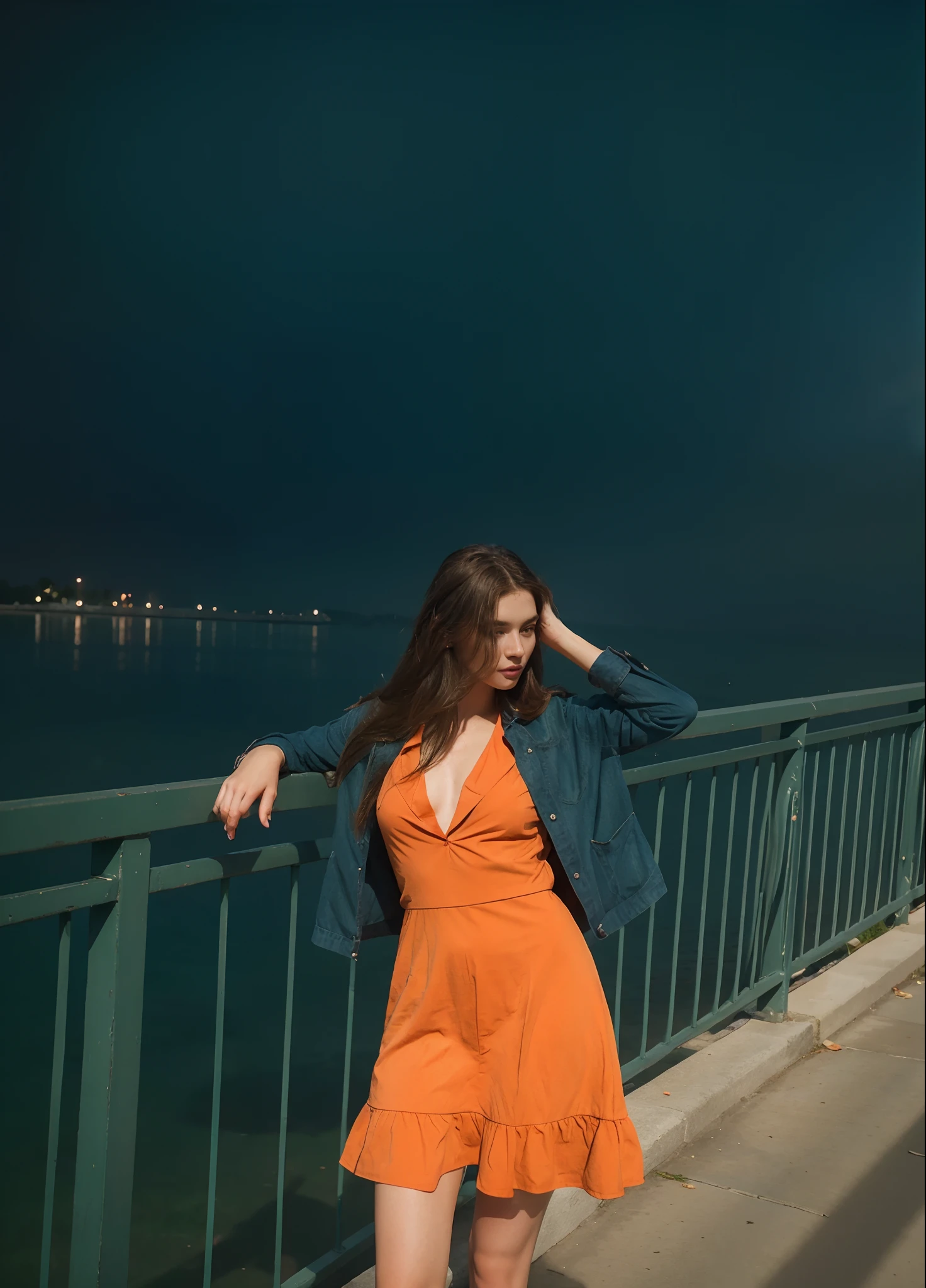slim girl, beautiful hair, Detailed hands, beste-Qualit, Photo Enhancement, 4k quality. foto realista, color corrected