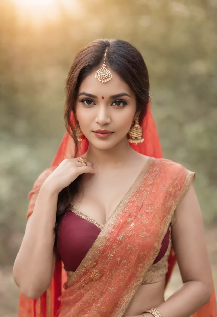 a 25-30 year old woman in a dupatta posing for a picture, full body, nsfw, transparent lingerie, sexy pose, indian goddess, tmasterpiece, high quality, traditional beauty, indian, beautiful goddess, indian style, indian super model, beautiful maiden, gorgeous woman, south east asian, provocative indian, gorgeous beautiful woman, hindu aesthetic, beautiful asian girl, extremely detailed goddess shot, jaw-dropping beauty, big boobs deep cleavage