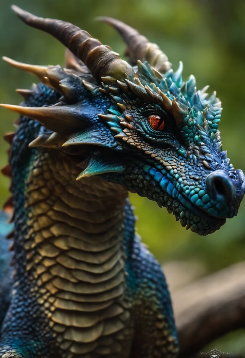 head of a little female dragon