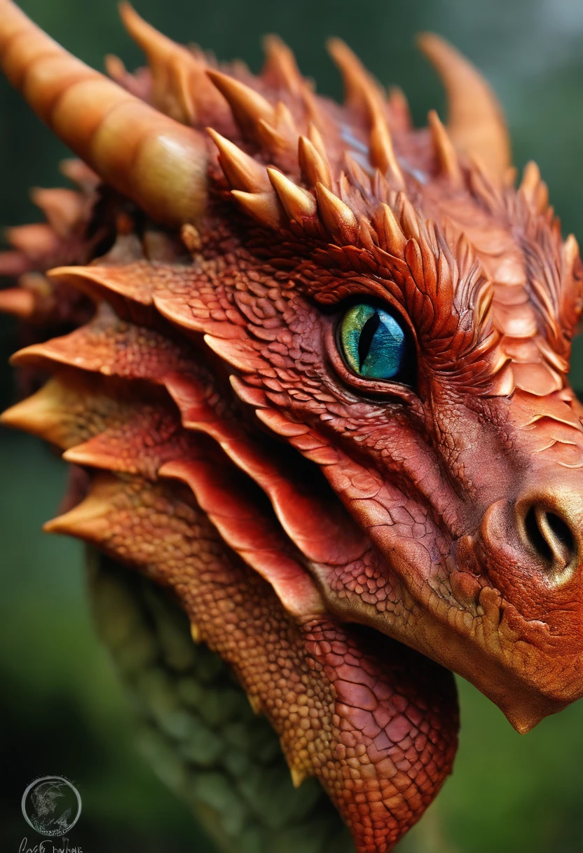 head of a little female dragon