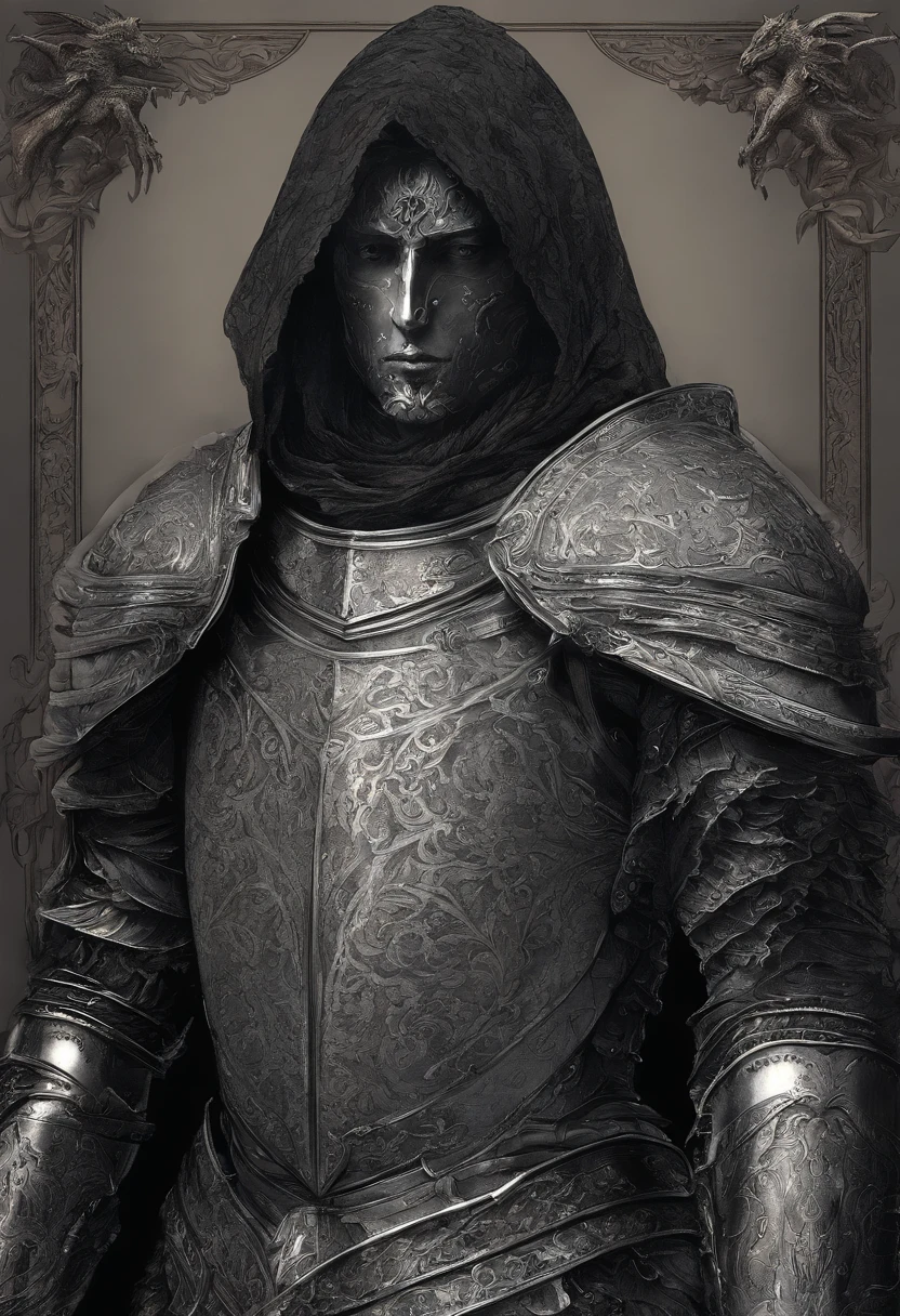 A close up of a statue of a man in armor - SeaArt AI