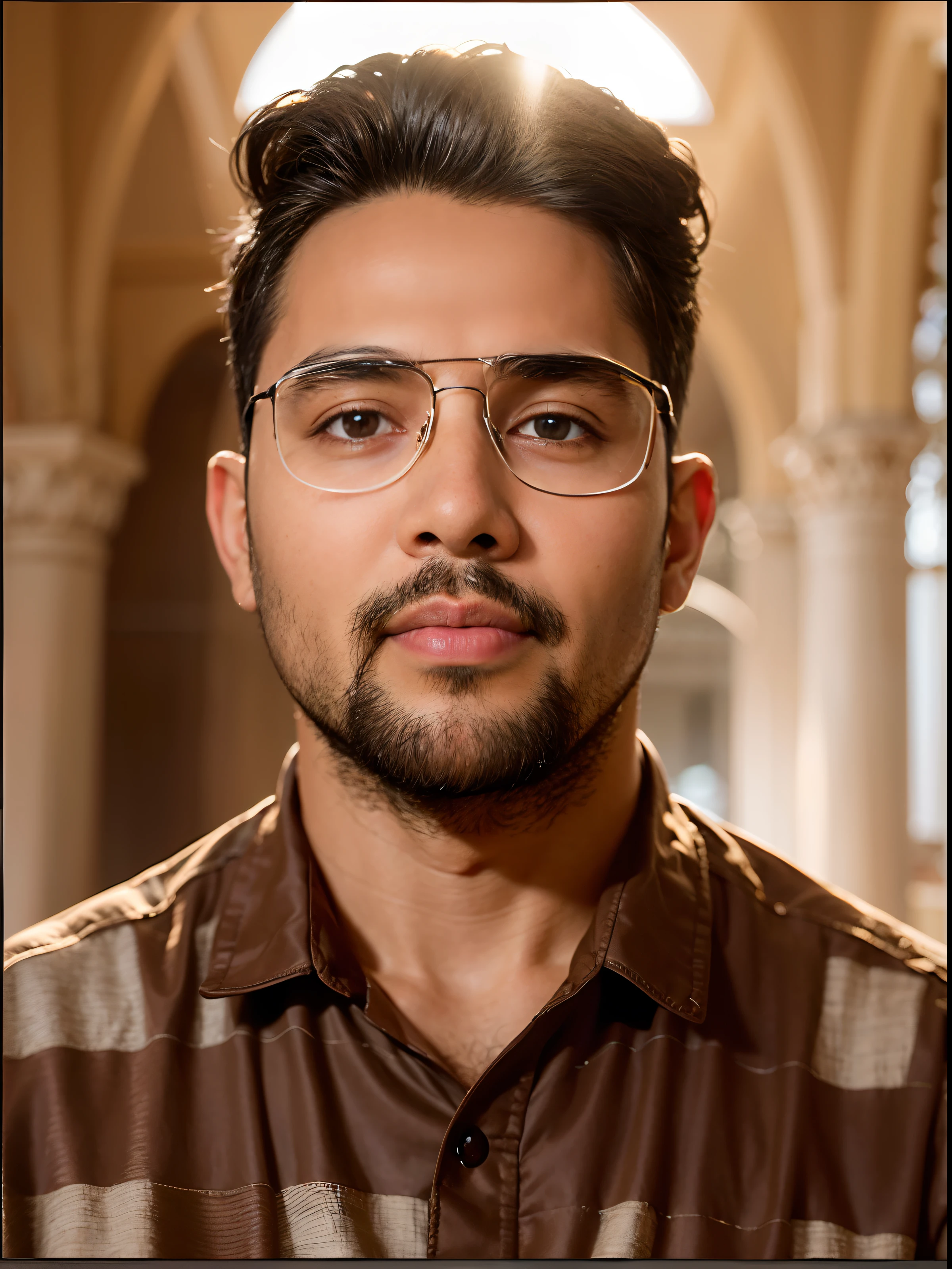 best quality, face focus, soft light, (depth of field) ,ultra high res, (photorealistic:1.4), RAW photo, (portrait:1.4) ,(from front)
1indian man, solo, cute, (shy, smile:1.1), (brown eyes),  detailed beautiful face, (midi_hair),
The Great Hall of a European Castle, walking,
(off shoulder shirt) facial-symmetry