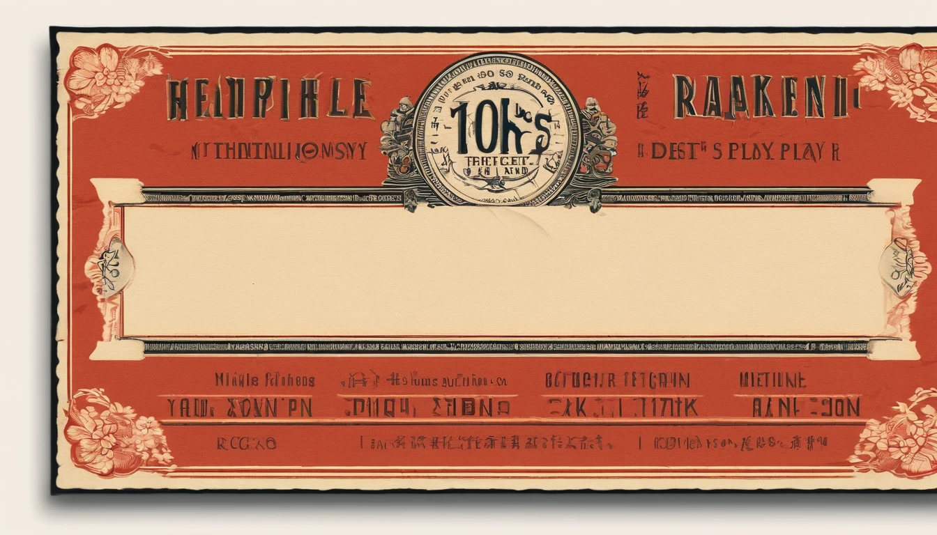 (best quality,realistic:1.37),
two Japanese movie tickets in an envelope,
vibrant color tones,
crisp details,
nostalgic paper texture,
authentic Japanese typography,
meticulously designed movie logos,
subtle lighting and shadows,
faded vintage aesthetic,
meticulously preserved creases on the envelope,
subtle reflection of the tickets on the shiny envelope surface,
engraved text on the tickets,
close-up view of the intricate artwork on the tickets,
intriguing film titles,
cinematic atmosphere,
meticulously crafted illustrations,
a touch of film grain effect,
subtle sepia tone,
embossed seal on the envelope,
composition emphasizing the tickets as the focal point,
textured background reminiscent of traditional Japanese patterns,
carefully arranged composition to create a sense of anticipation,
subtle hint of the movie genre,
clear indication of the movie date and time,
atmospheric lighting,
detailed descriptions of the movie plot and actors hidden on the tickets,
subtle shadows cast by the tickets on the envelope,
decorative details on the envelope flap,
meticulously created folds on the envelope,
subtle hint of the envelope's previous journey,
delicate calligraphy on the envelope,
characterful handwriting,
carefully chosen color palette for the tickets,
subtle layering effect to add depth to the design,
meticulously detailed emblem on the tickets to represent the movie theater,
soft lighting to evoke a sense of warmth and anticipation,
subtle ink stains on the envelope,
perfectly symmetrical composition,
air mail stamps on the envelope,
subtle play of light and shadow on the envelope,
meticulously handcrafted design,
subtle reflection of the envelope on a wooden surface,
subtle texture on the tickets,
cinematic feel to the design,
intricate patterns on the envelope,
dreamy atmosphere,
a touch of mystery in the shadows,
subtle variation in color saturation for an artistic touch.