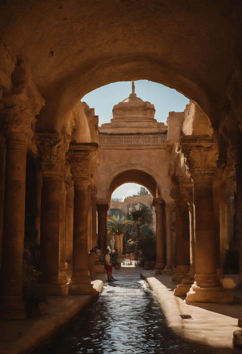 Atlantis if it was still around today. Images of life in 2023 in Atlantis, cinematic, street photography,