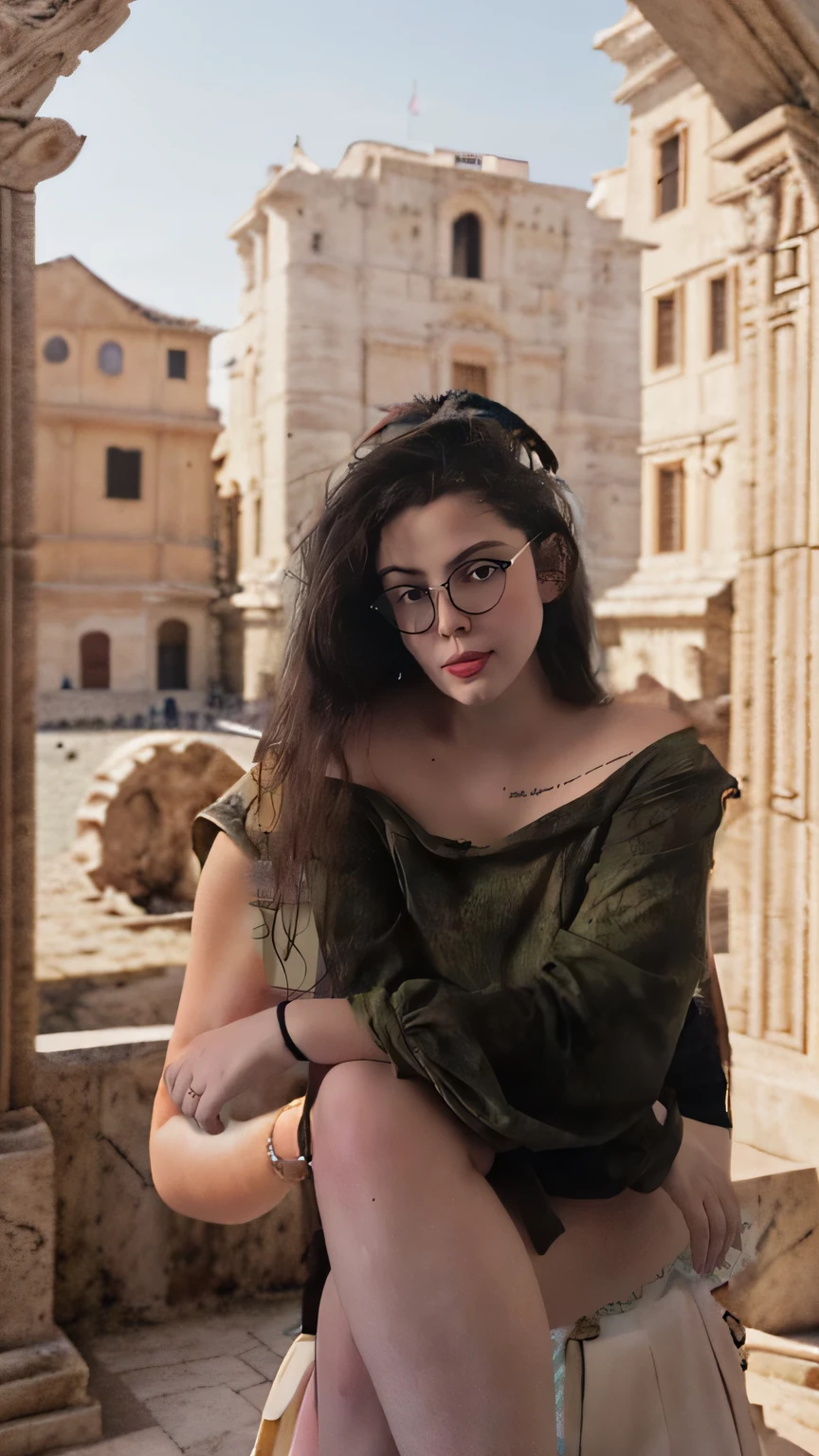 senado romano antigo, with ultra realistic 3D Roman architecture