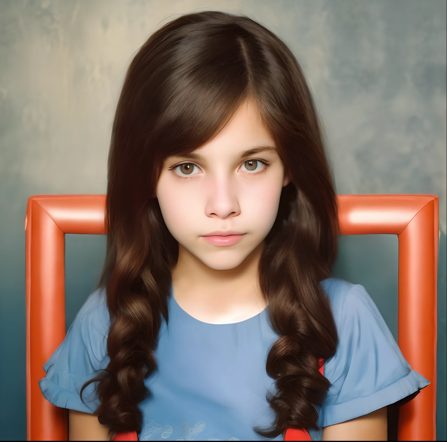 Menina de 13 anos, dos anos 80, com chiquinhas