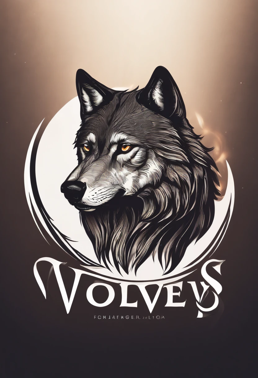 UMA LOBA. Logo for WOMEN's clothing brand related wolves badge for WOMEN's designer clothing brand in excellent quality, spectacular designer, well detailed, modern excellent quality, Full HD 9k and natural lighting