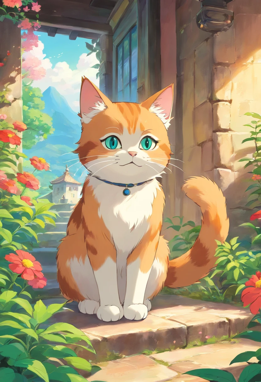 cartoon sweet cat