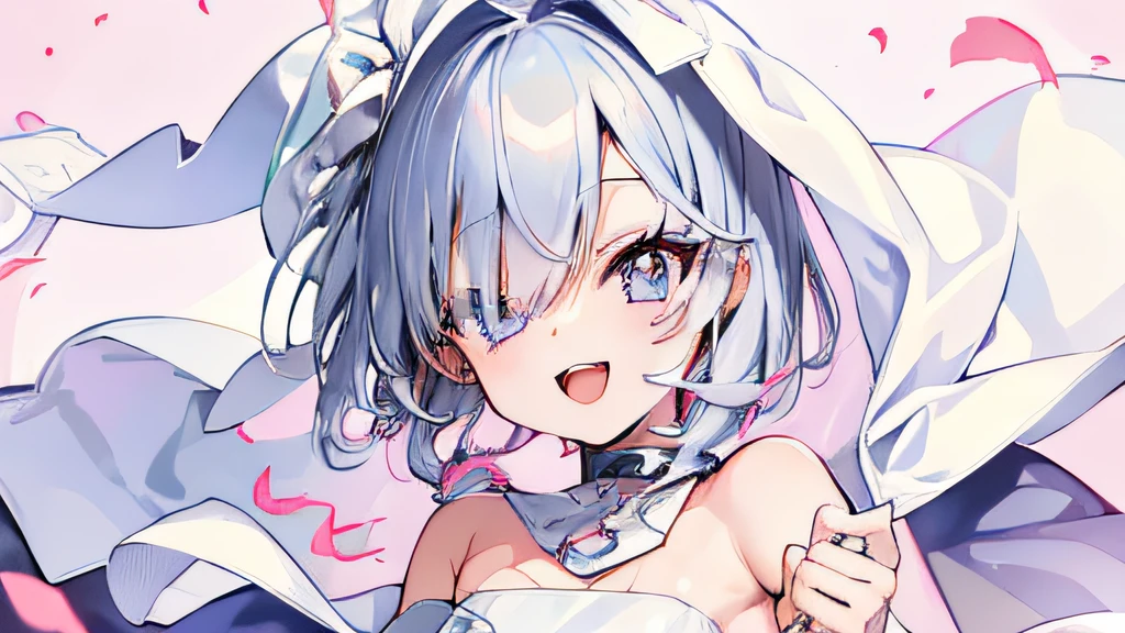 ((NSFW:1.1),masutepiece, (1girl in),Feeling as young as 3 years old、poneyTail、 Idol,Looks fun with a big smile， ((full body closeup)), Big eyes, It seems that the eyes are shining、Kawaii Tech, kawaii, Cute, Pastel colors,Hair color is pastel、 (Best Quality), Happy,Deep background of Makoto Shinkai style, Symmetrical, Head Tilted,The composition should exude sensuality and innocence、An ultra-high picture quality、Dynamic Angle、（The background should be visually appealing)