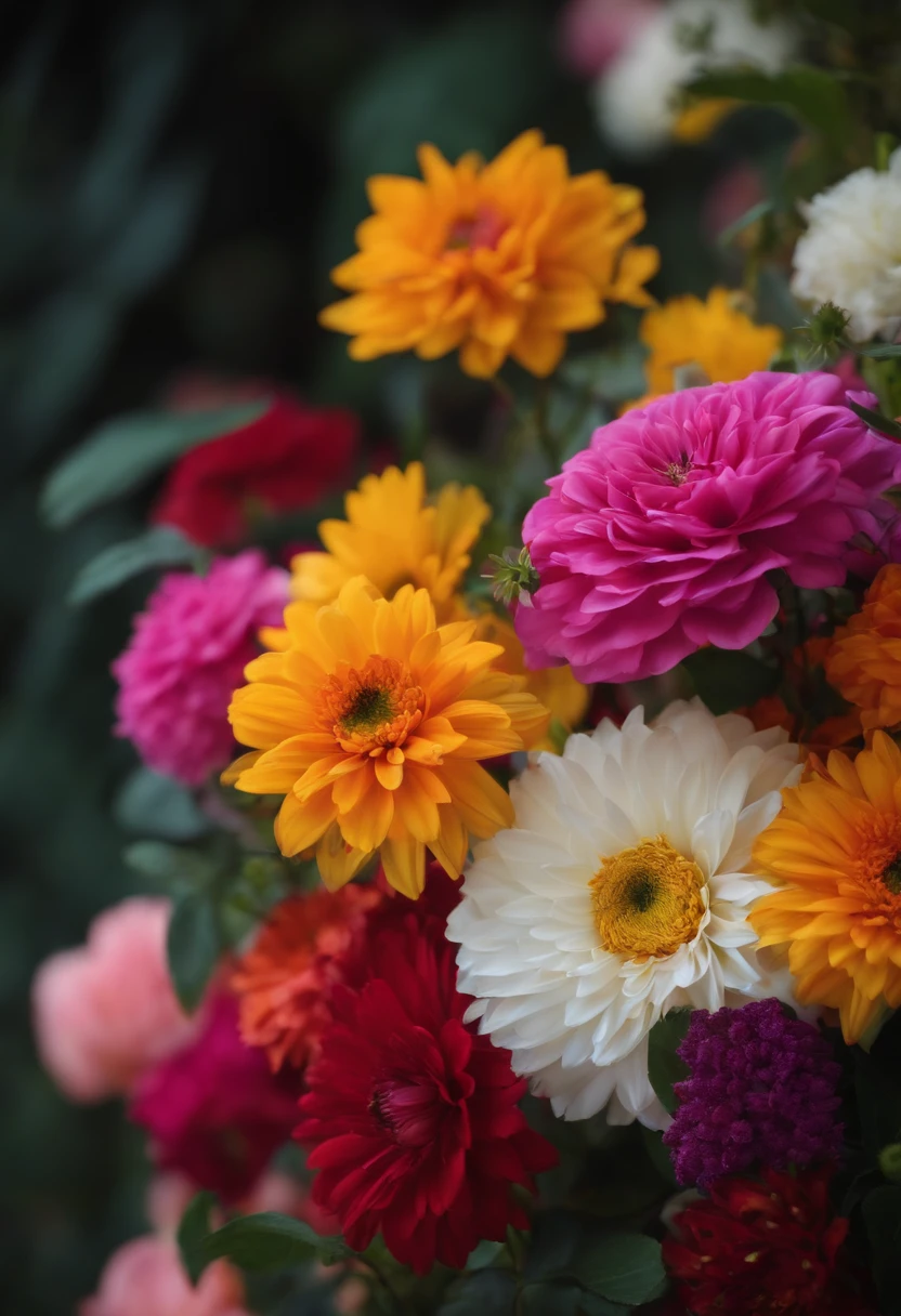 Fundo cheio de flores
