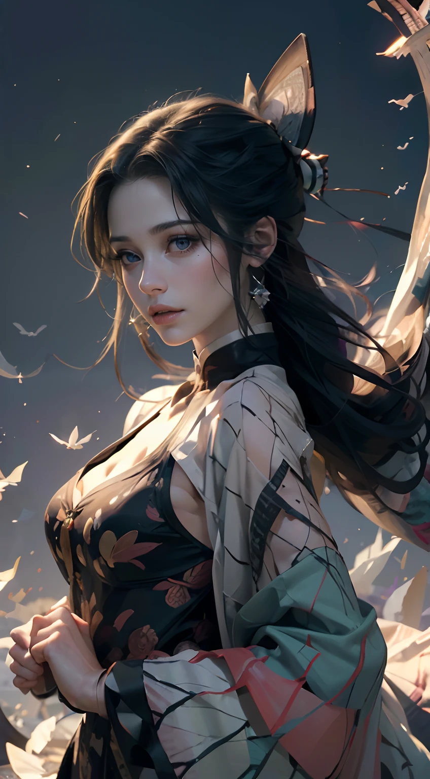 (Numerous award-winning masterpieces, with incredible detail, textures and maximum detail), ((hyper realistic:1.4)), (realistic:1.3), ((extreamely beautiful face features)),(best quality real texture skin), (Pale but beautiful face:1.8), (fine circular blue grey eyes: 1.2), (perfectly cymmetricla grey purple eyes: 1.2), pink lips, wears a beautiful amethyst earrings, highly detailed, ultra-realistic, intricate details, painting (artwork), ((masterpiece,best quality)), hyper realistic,