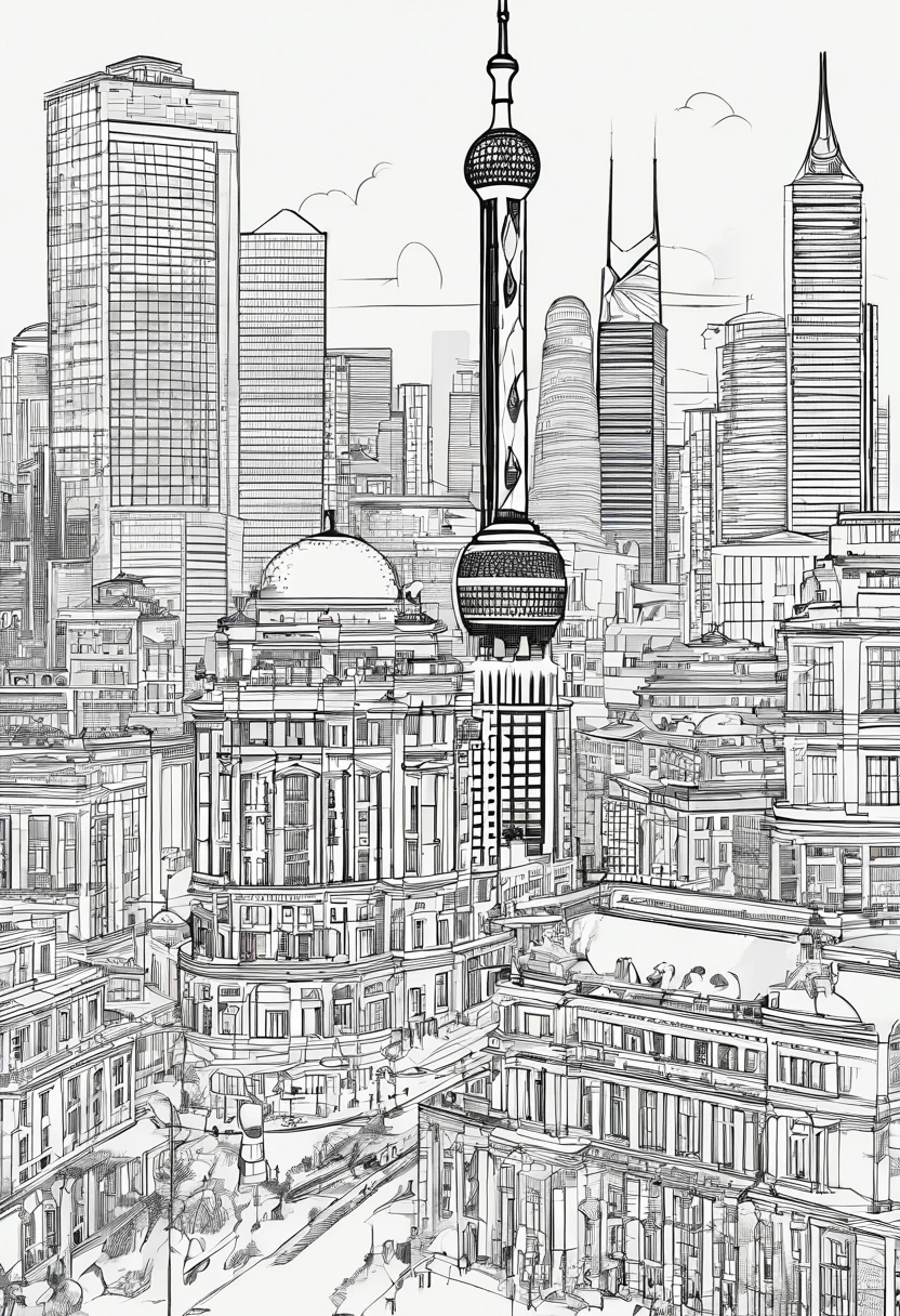View of the Bund in Shanghai