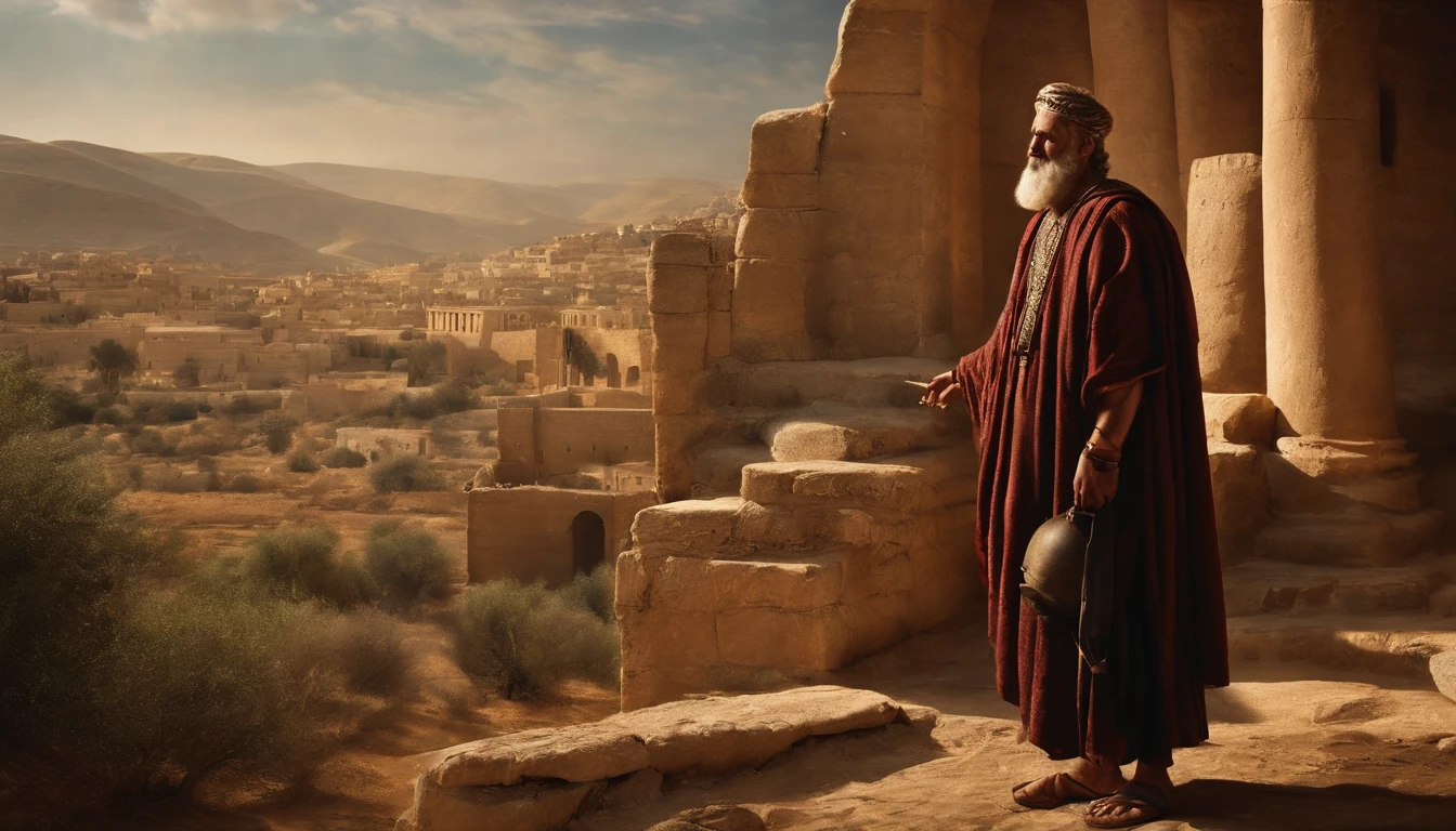 Apostle Paul, 1st century Palestinian scenes, detailed photo, detailed faces, high definition photo.