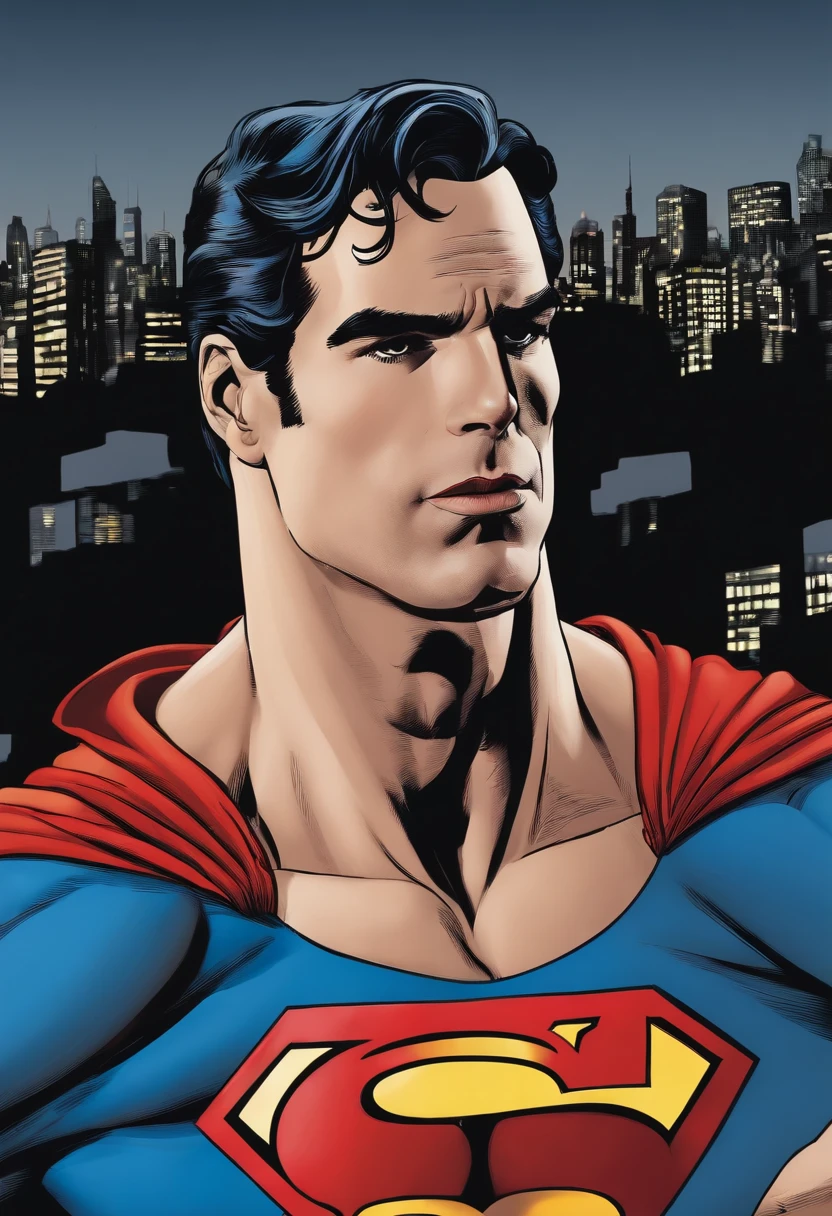 Superman is naked. His huge cock engorged and erect. He is looking forward to fucking the living daylights out of Batman. Batman is also naked. He wants Superman to fuck him in the ass, hard.