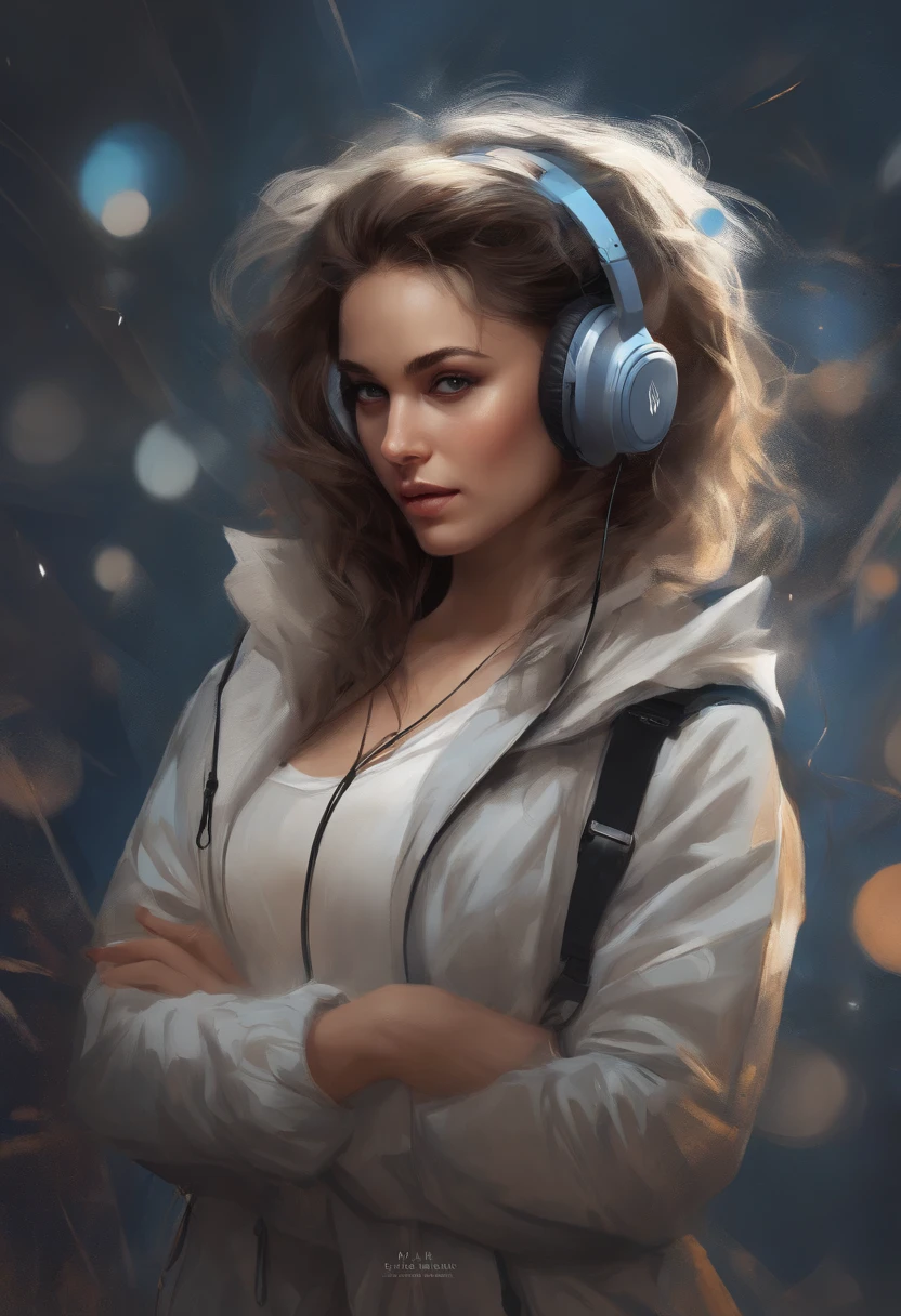 Perfect centering, A cute kitten all over, Wear a student jacket, Wearing sunglasses, Wearing headphones, Standing position, Abstract beauty, Centered, Looking at the camera, Facing the camera, nearing perfection, Dynamic, Moonlight, Highly detailed, Digital painting, art stations, concept-art, smooth, Sharp focus, 8K, high definition resolution, illustration, Art by Carne Griffiths and Wadim Kashin, White background