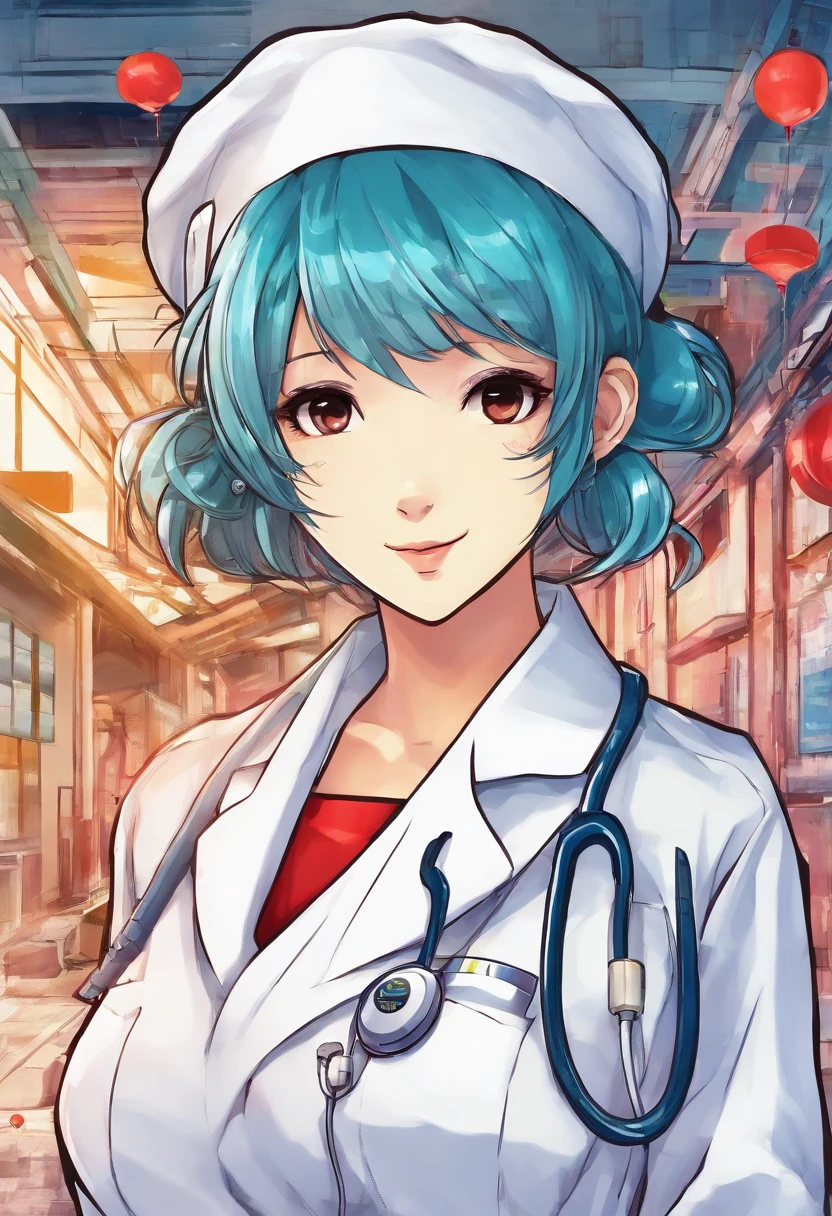 asian human　nurse　work　recruit　hospitals　animesque