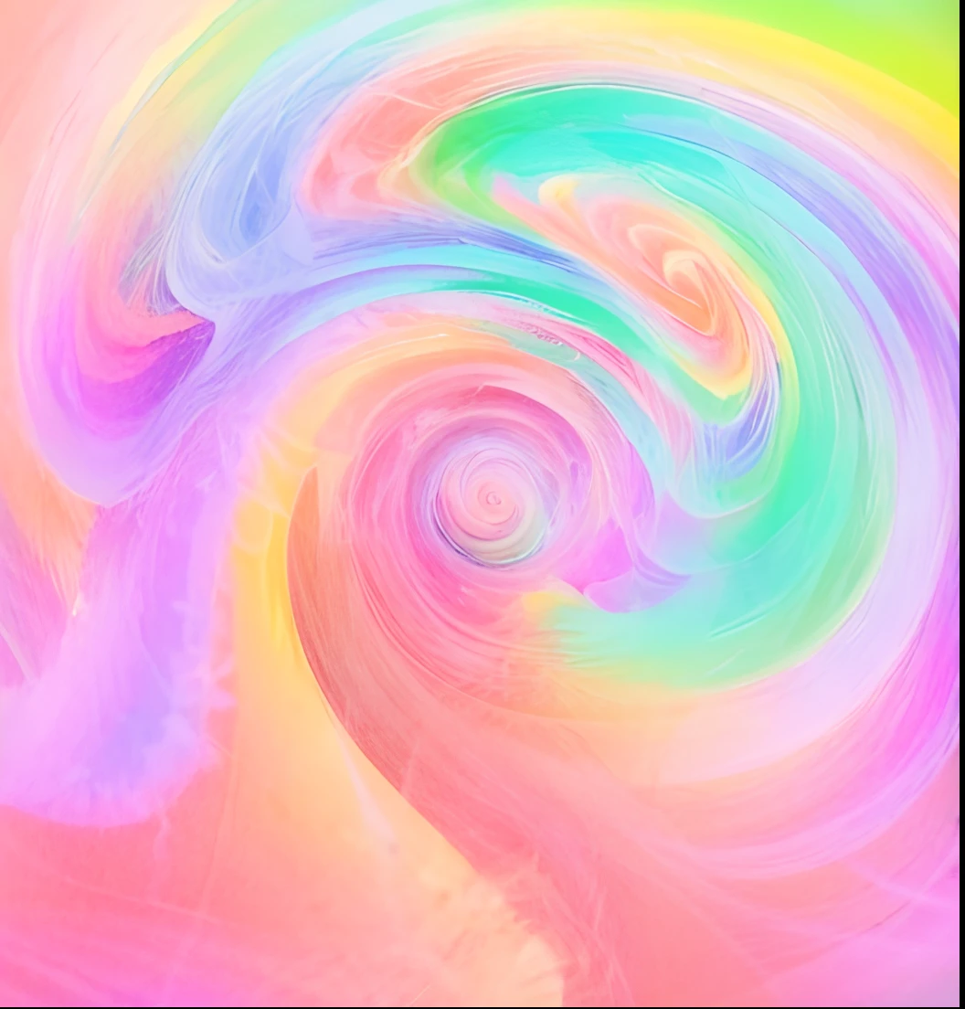 A woman is gentle and beautiful，Behind it is a colorful and gentle background