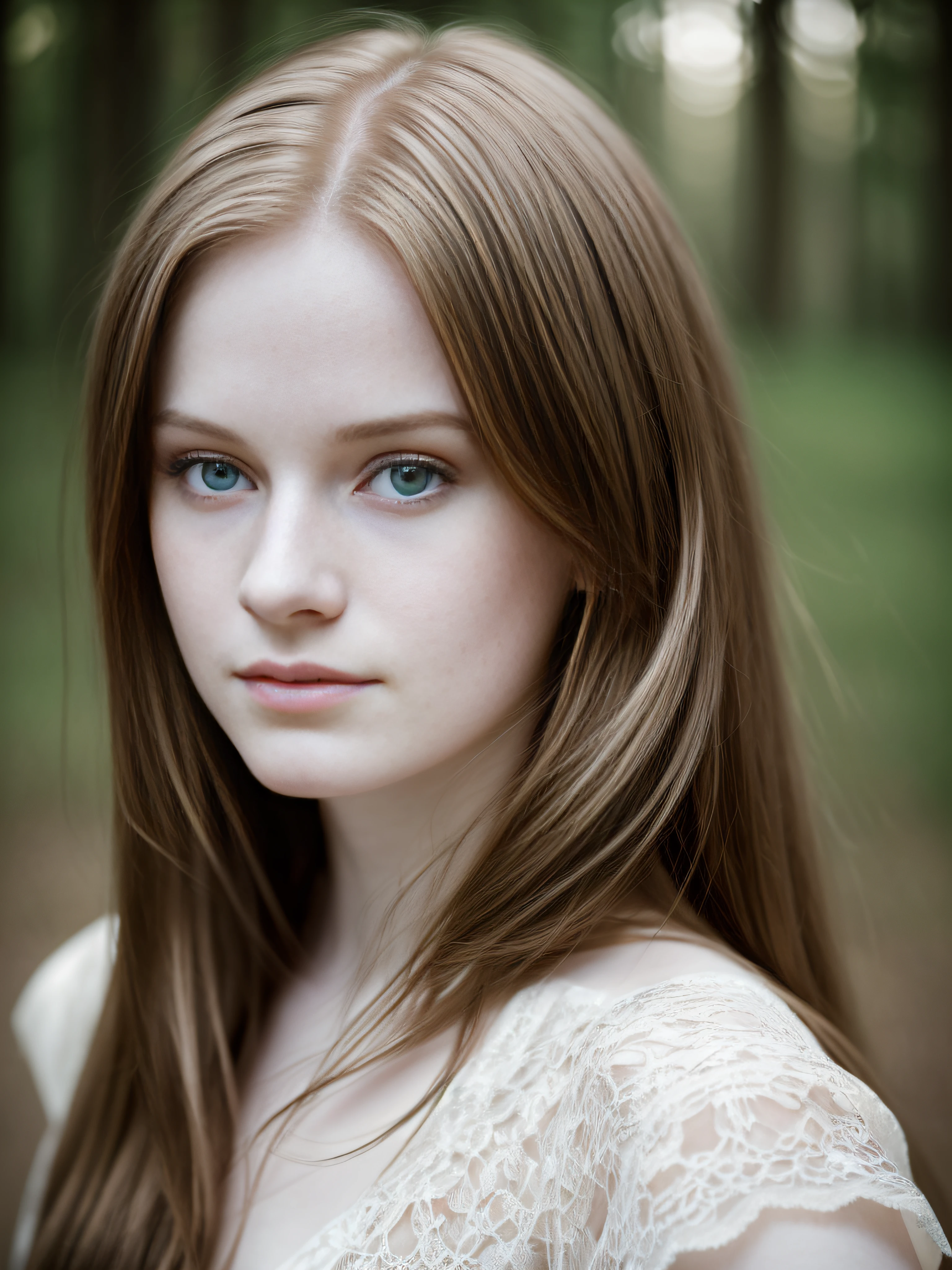 a portrait photograph of a beautiful ((20 year old)) woman, pale skin, award winning photo, best quality, portrait by annie leibovitz, canon 5d mark ii, film, professional photograph, (rich colors:1.1), hyper realistic, lifelike texture, (natural lighting:1.1), (Canon EF 85mm f/1.4L IS USM)
