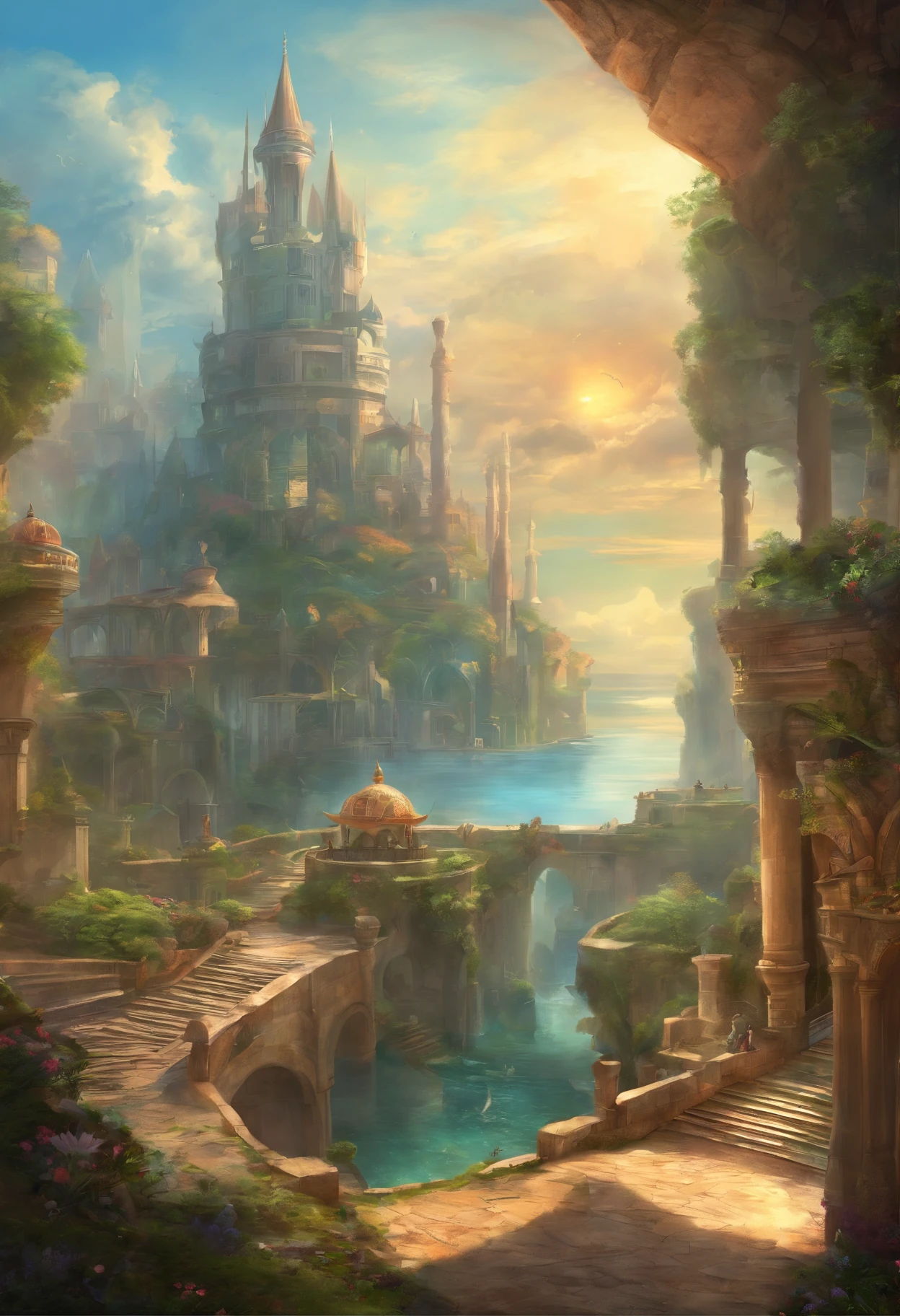 sidon style, City of progress, futuristic city, utopian world, shiny great colors,prosperous buildings, high class clothes and architectural designs, luxurious constructions, utopian futur, highly detailed, hdr, perfect, stunning progressive architecture, flawless world, reflective surfaces, subsurface scattering, flawless buildings, beyond imagination, 8K, global illumination, wide angle, god rays, dream world