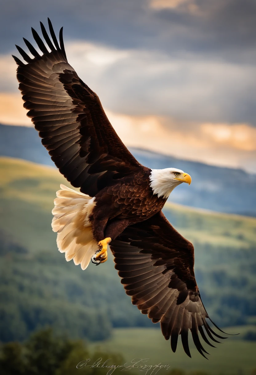 FLYING EAGLE, imagem com moldura