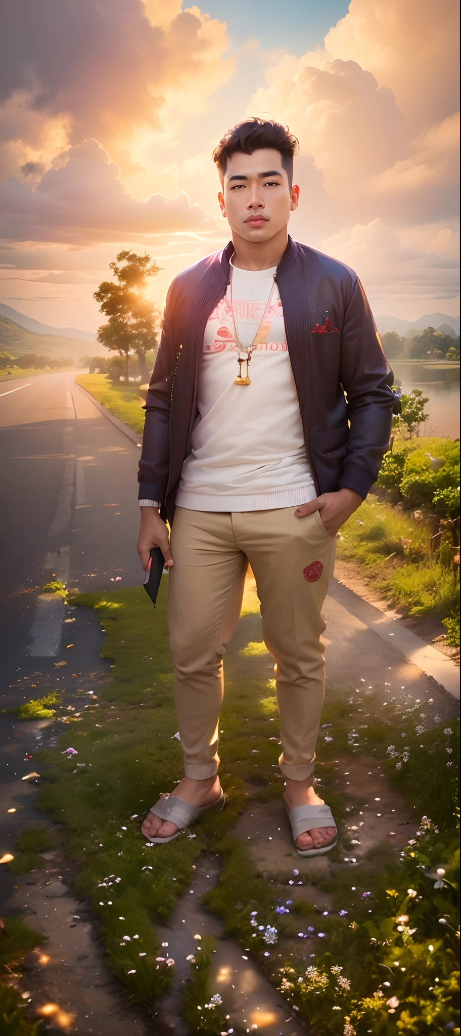 Chang background reality face handsome boy cooling image