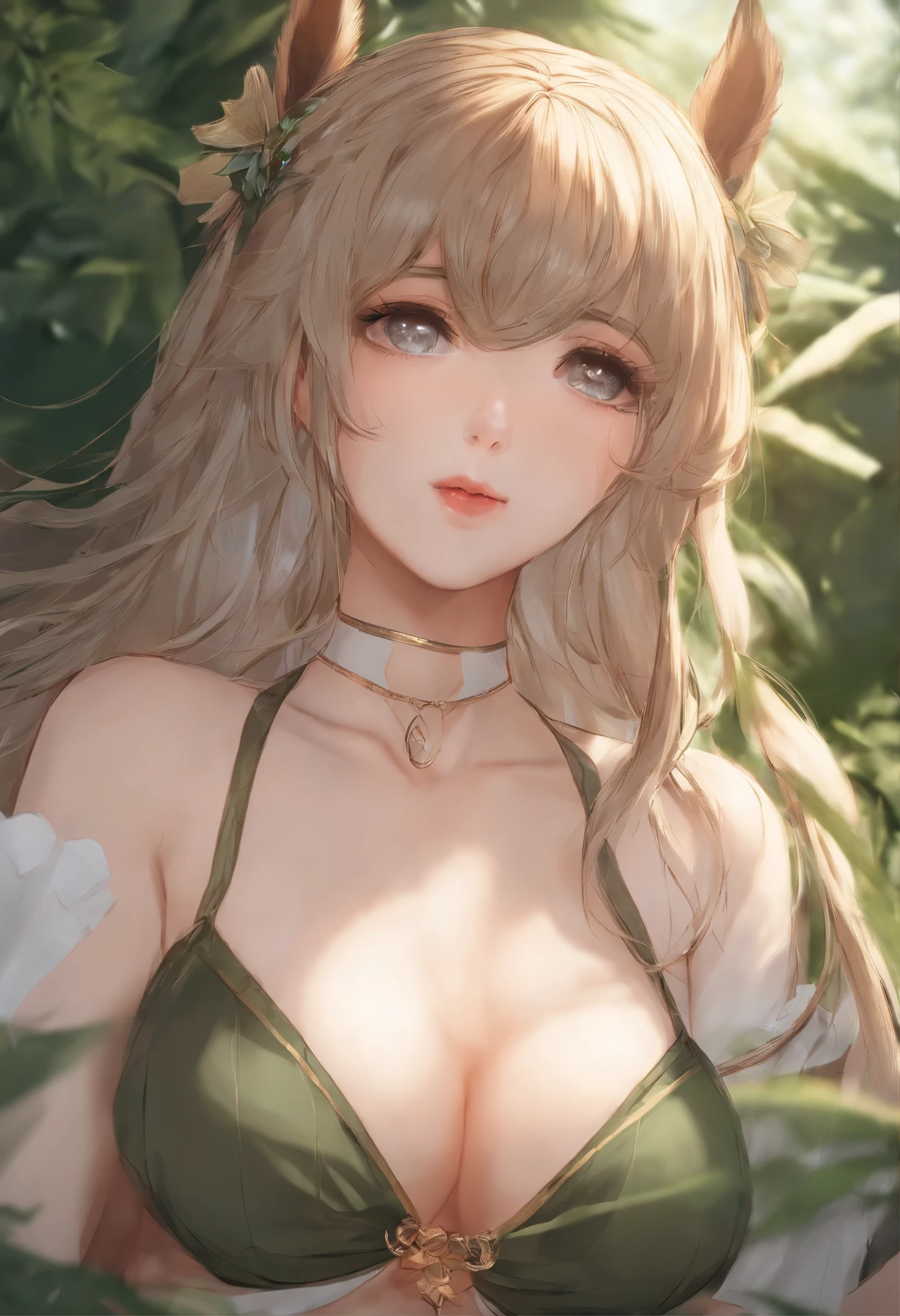 Breasts, immensity, By bangs,eye glass,Tsundere,dual horsetail,