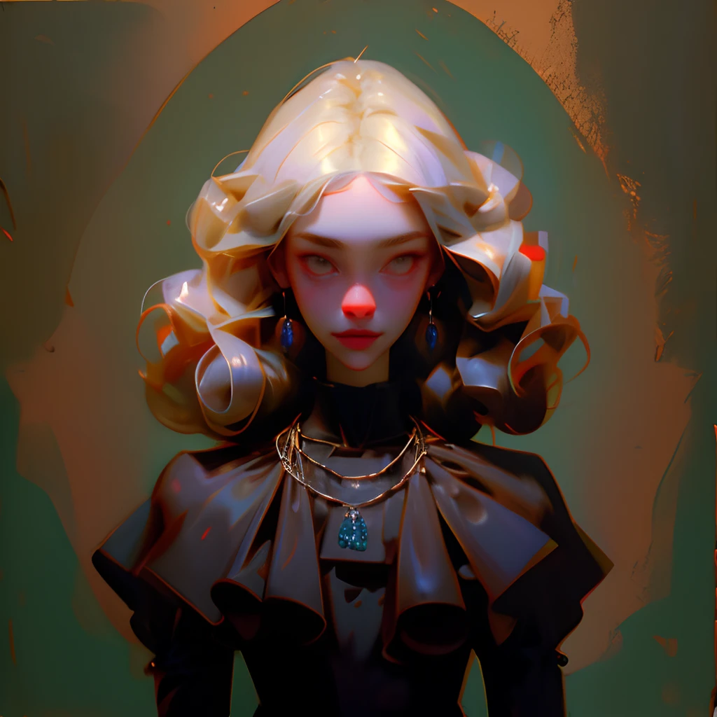 "uma mulher adulto", "cabelo", "jewelries", "roupas elegantes pretas", "2d extremamente detalhado, Fancy Oil Paint"