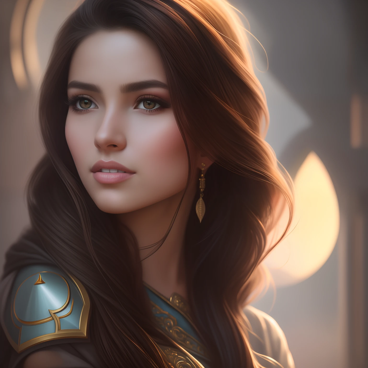 Lovely, por artgerm, art-station, pintura fosca, altamente detalhado, beautiful lighting, Baixa profundidade de campo, trending in cgsociety, ultra high quality model, deviantart, arte conceitual, Rosto brilhante, luzes brilhantes, color lighting, sonhador, hiper-realista, fotorrealista, Asabinart, 8k, 16, 32k, sketchings, Portrait sketches, Diego Fernandez arte, ThetaAmaldiçoado, Viktoria Gavrilenko, Yaşar VURDEM, Naranbaatar Ganbold