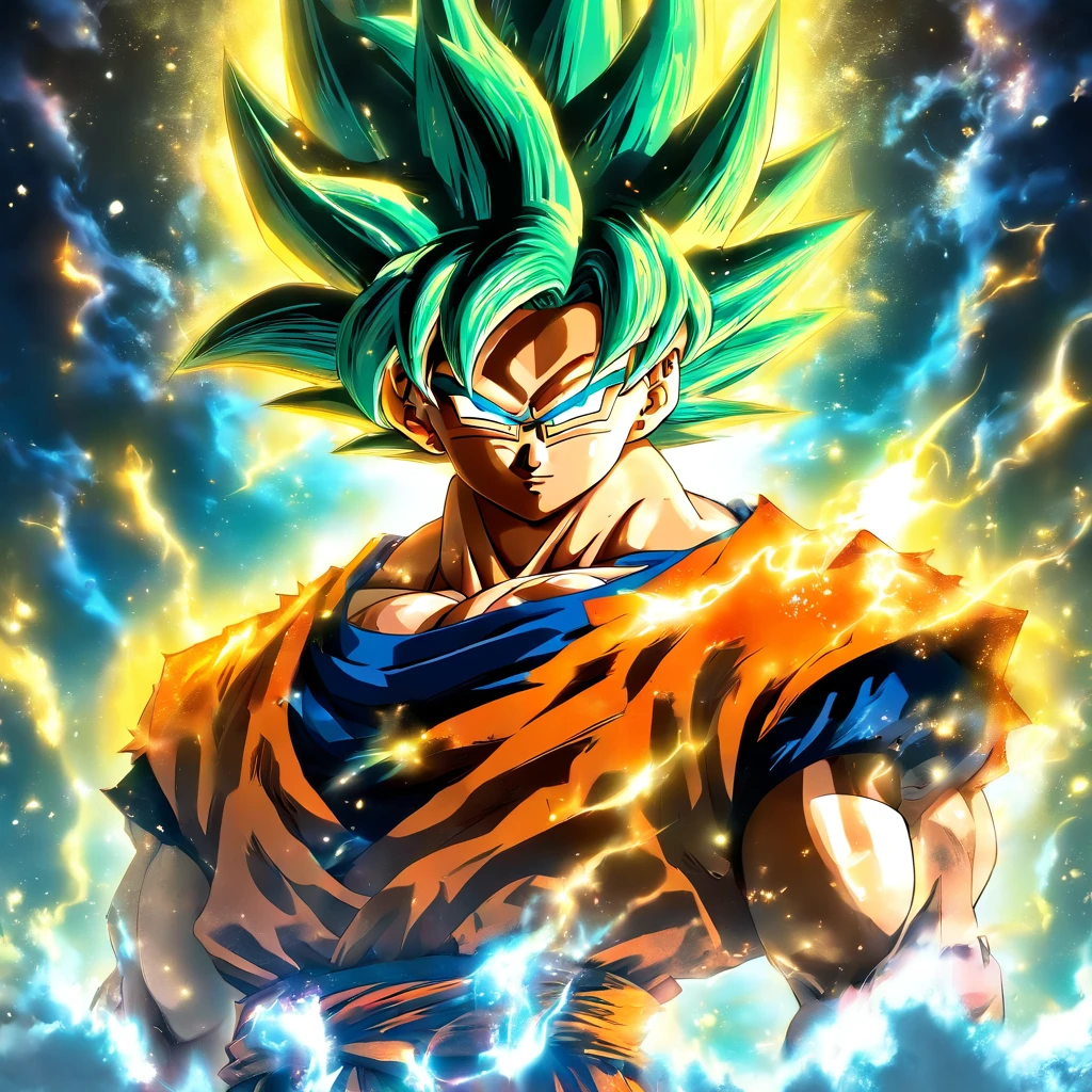 Tiago Jean, Katsuhiro Otomo, surreal, misterioso, bizarro, genial, fantasia, scientific fiction, Anime japones, ((Goku super saiyajin god com uma espada)) Correndo pela noite escura, indo para algum lugar, The moonlight being the only guide, incapaz de enxugar a dor e a tristeza, And where's my heart? The flame will not be extinguished.Who will we hold on to this feeling until the day we share the darkness and shine in the sun??????, Obras-primas detalhadas, Cinematic depth-of-field lighting
