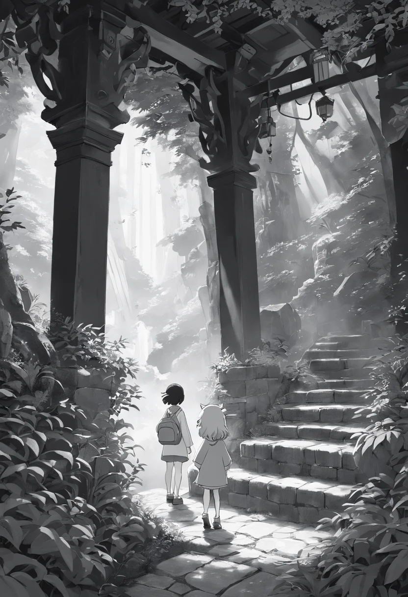 Black and white impermanence,adolable,Q version