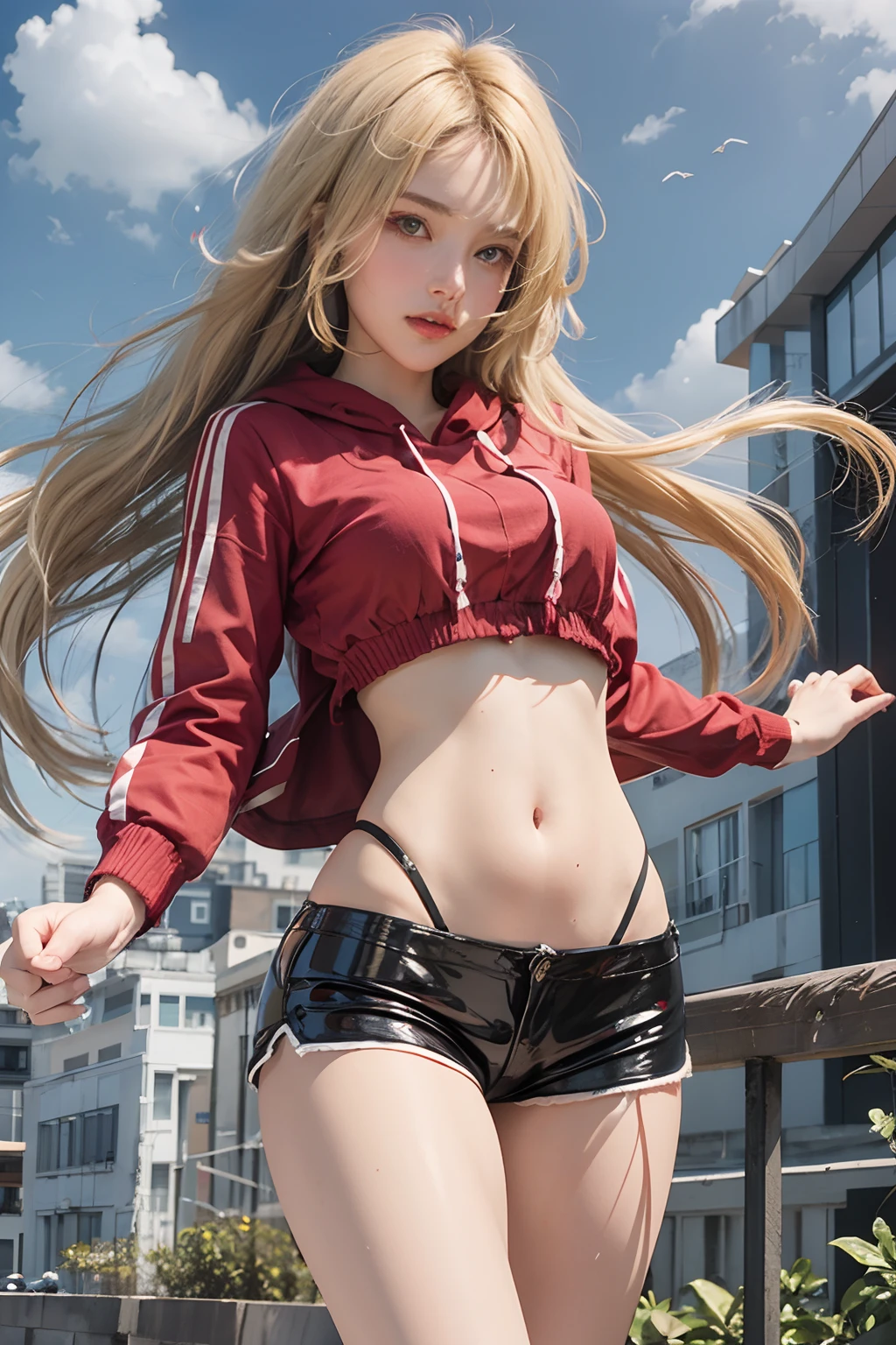 Realistic Lora 1 girl with blonde hair
