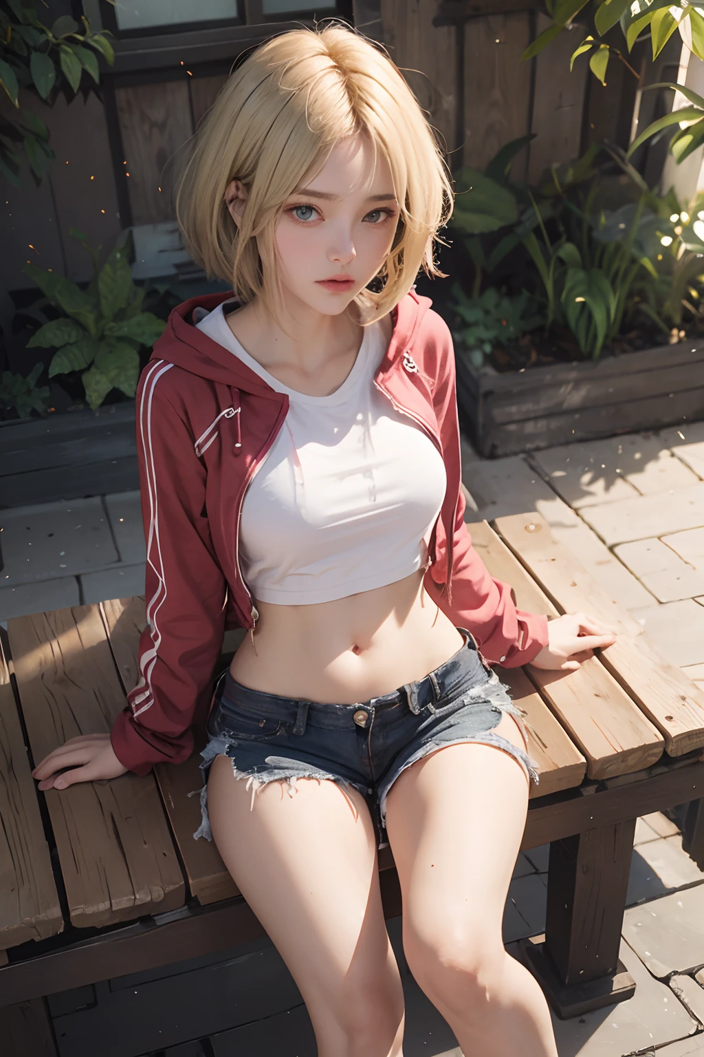 Realistic Lora 1 girl with blonde hair Short