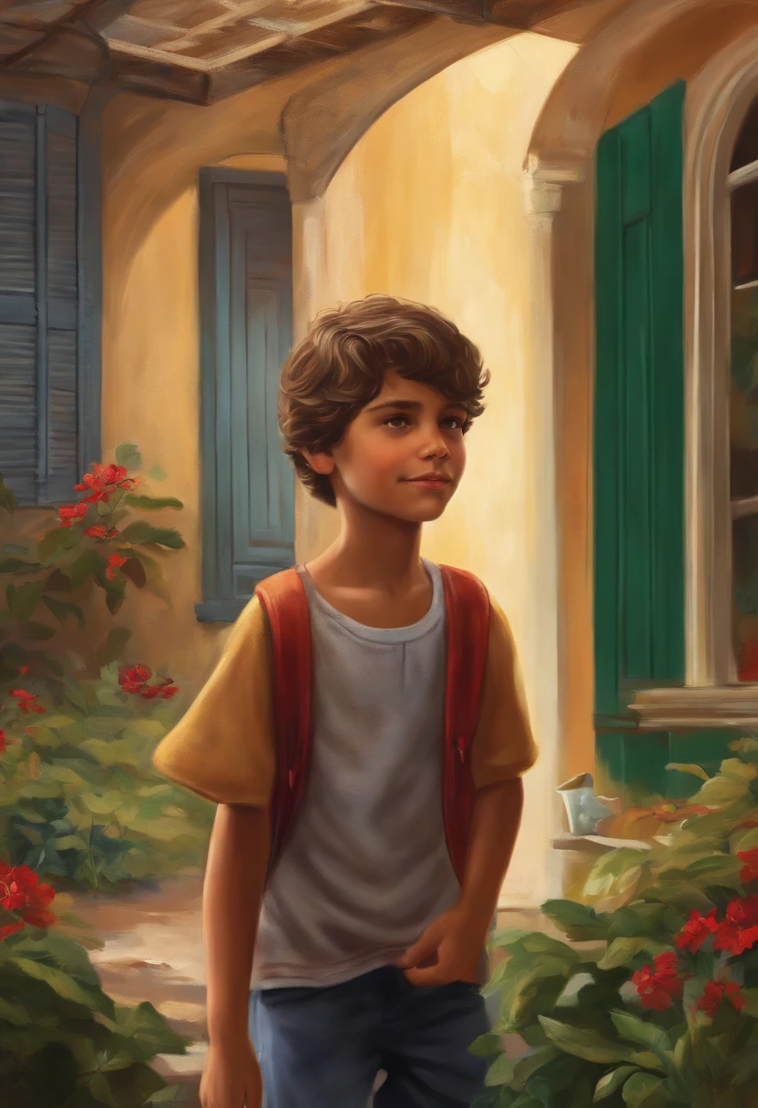 Um menino de  anos