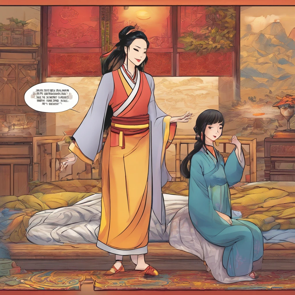 Chinese Cartoons, The comic story is presented in multiple regular colored panels. A man and a woman have gone through hardships,Then reunion,Sex in bed. Meticulous style