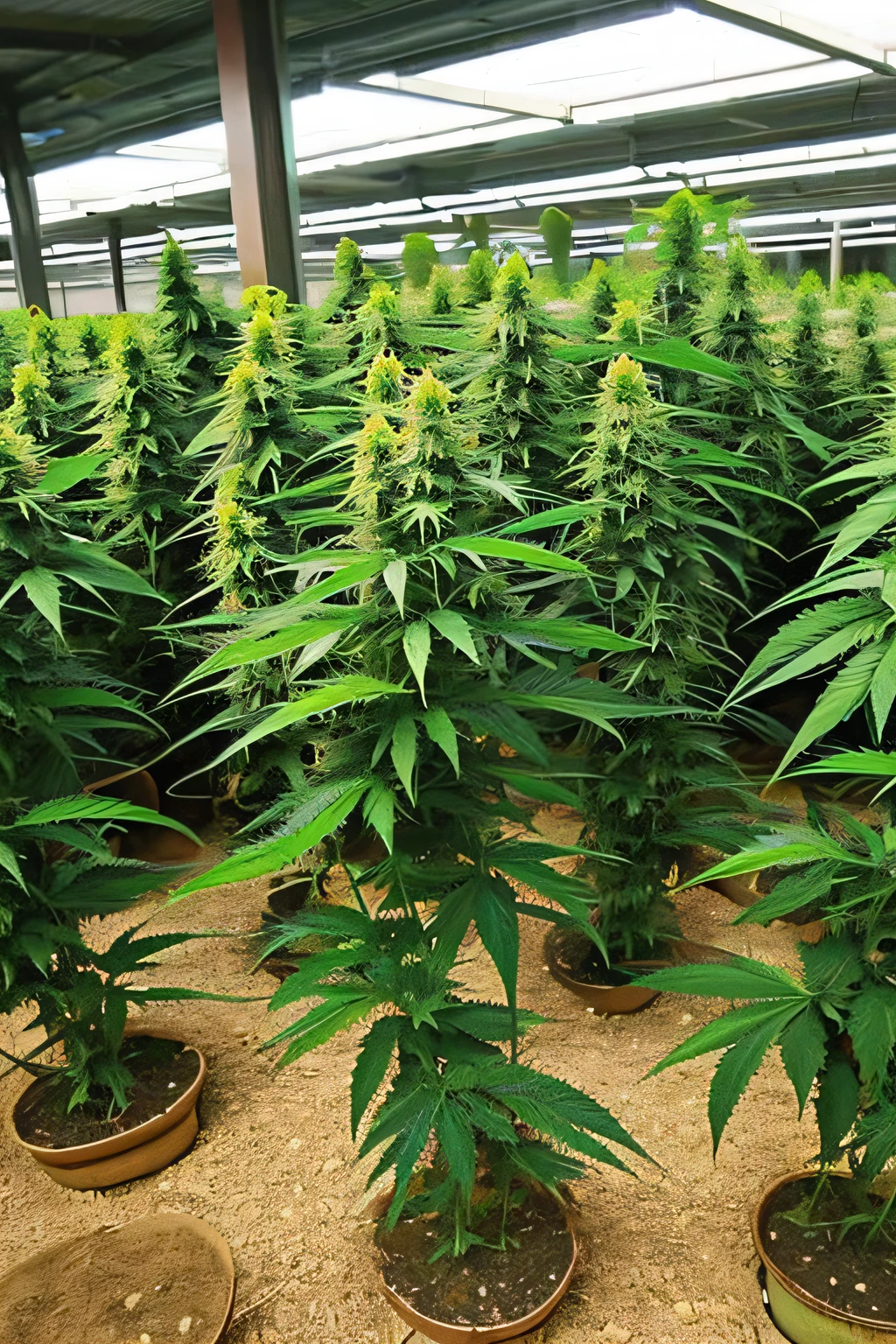 marijuana greenhouse humid environment and low sunlight