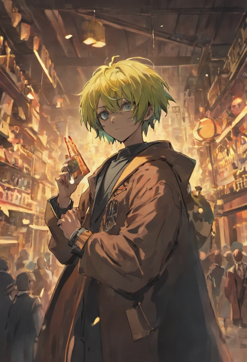4K HD Illustration, Man, Plague mask in hand