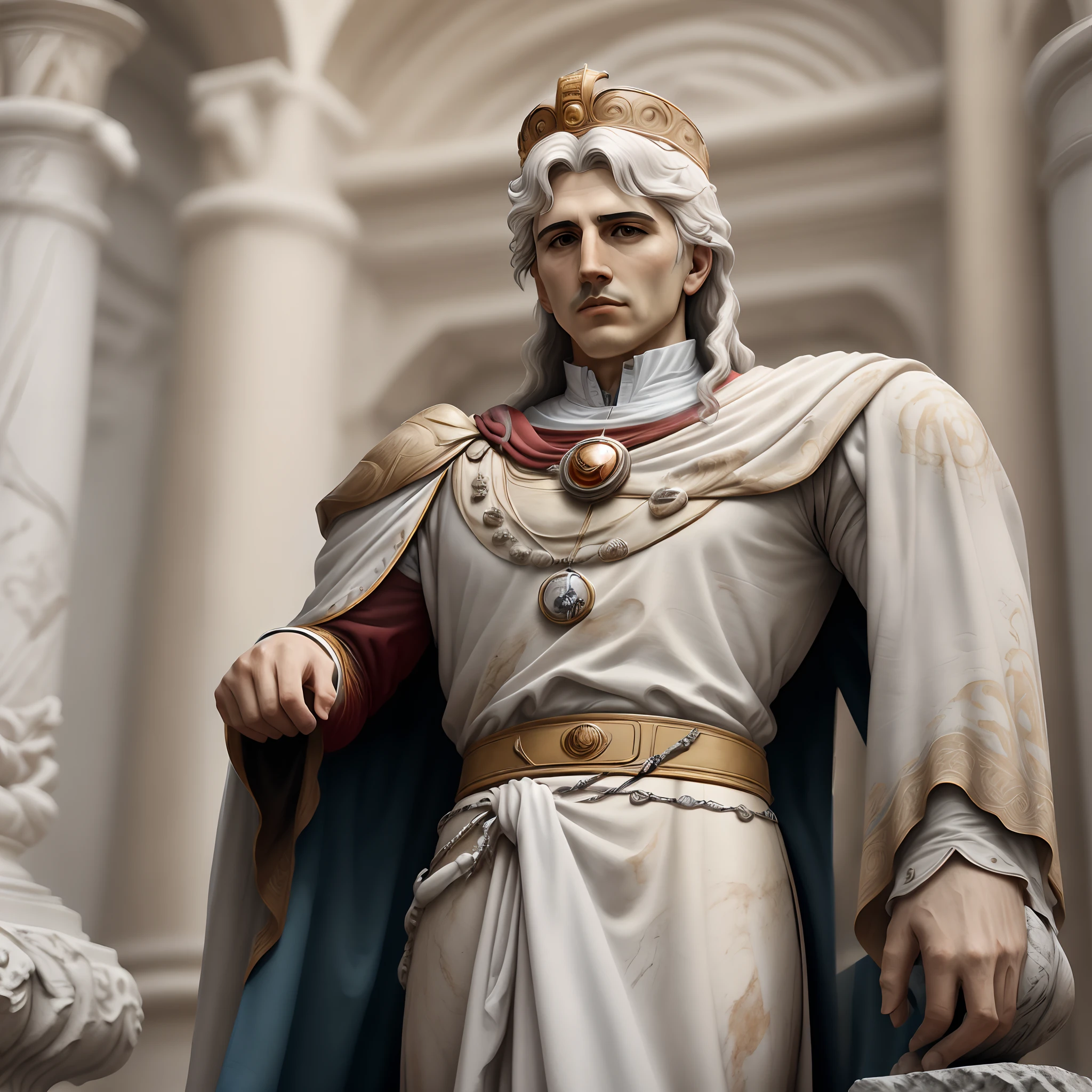 Julio Cezar imperador de Roma . Marble image