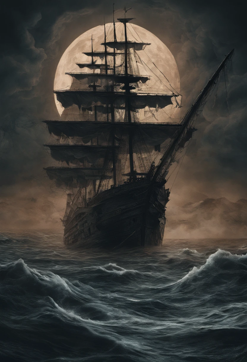 kraken out in the middle of ocean taking ship down nightmare moon